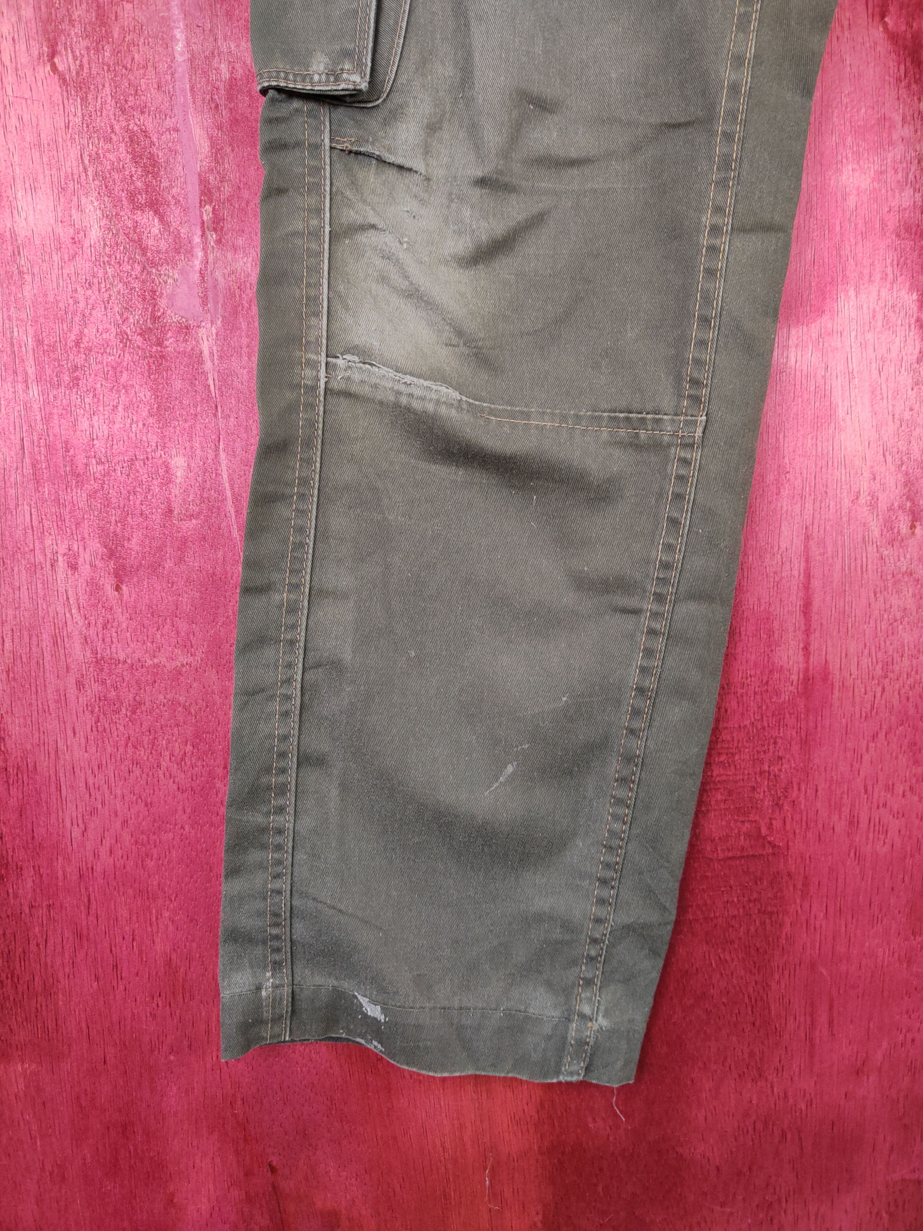 Dickies Dickies Army Green Faded Multi Pocket Cargo Pants #S553 Size US 33 - 4 Thumbnail
