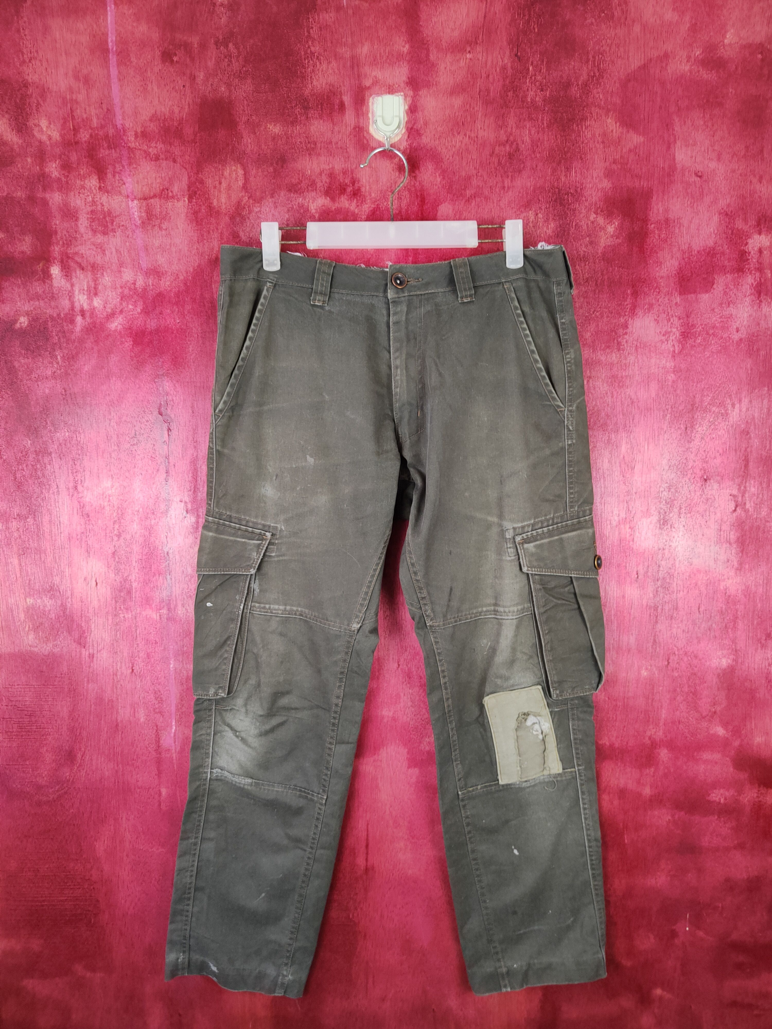 Dickies Dickies Army Green Faded Multi Pocket Cargo Pants #S553 Size US 33 - 1 Thumbnail