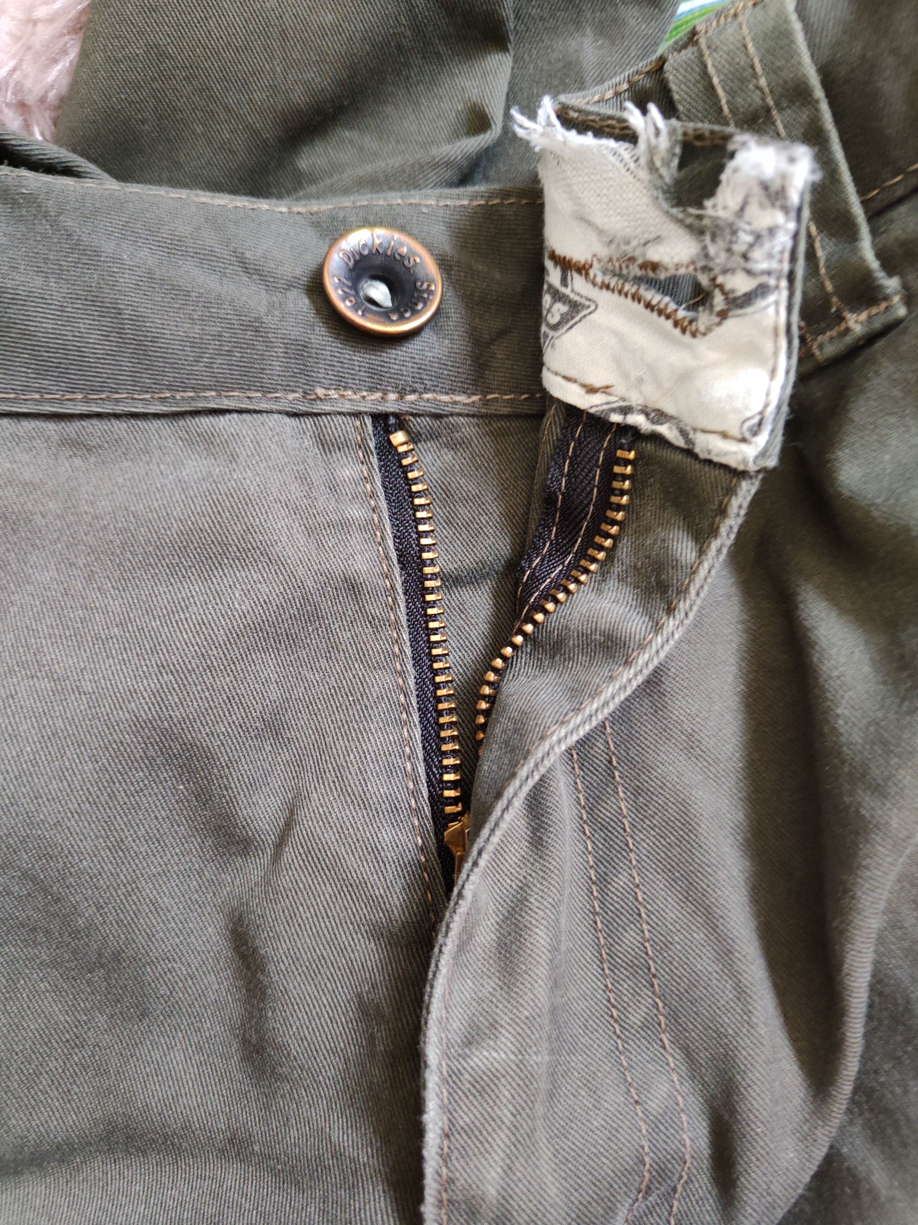 Dickies Dickies Army Green Faded Multi Pocket Cargo Pants #S553 Size US 33 - 12 Thumbnail