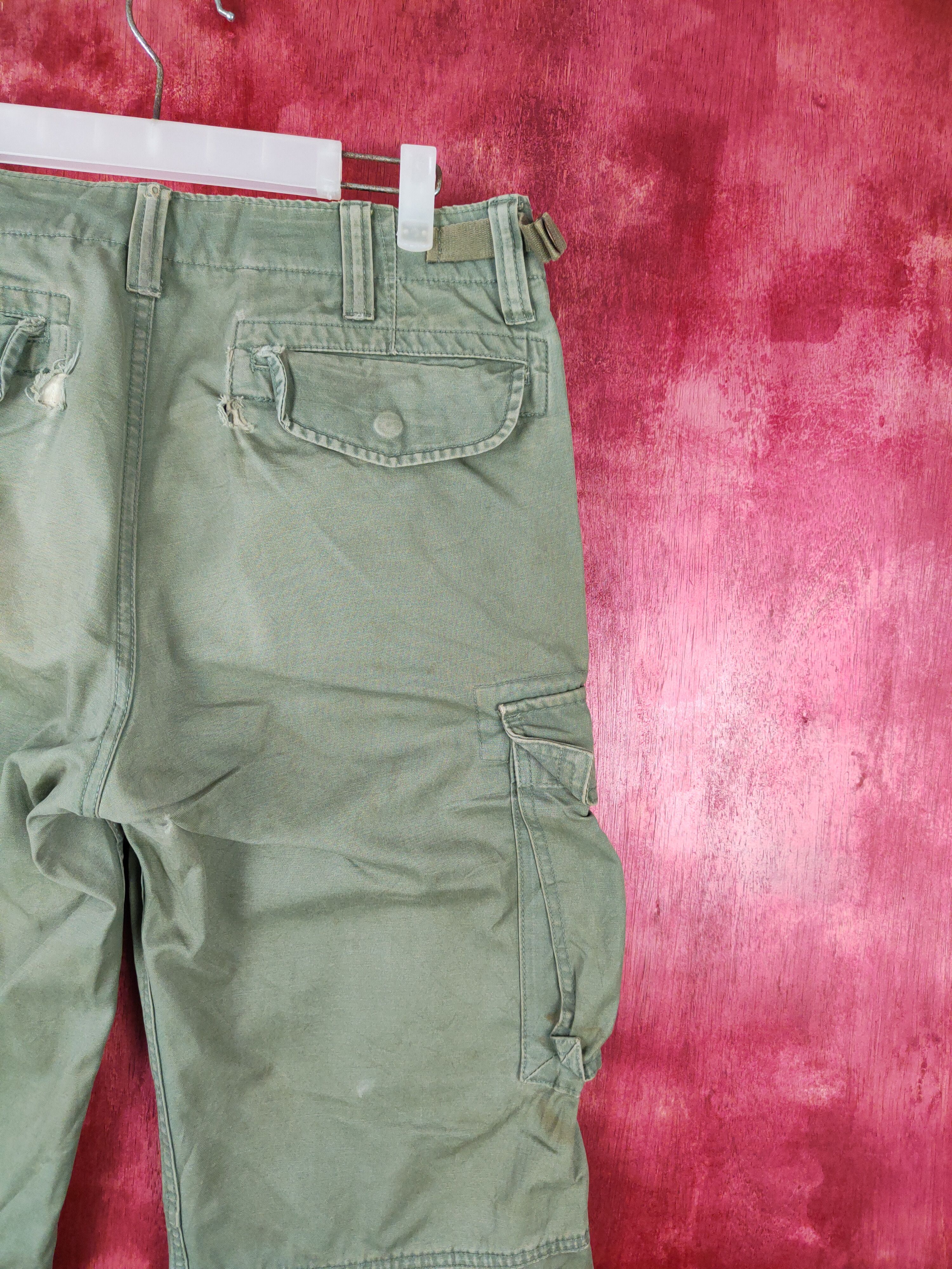Gap Gap Khakis Faded Multi Pocket Tactical Cargo Pants #S568 Size US 32 / EU 48 - 11 Thumbnail
