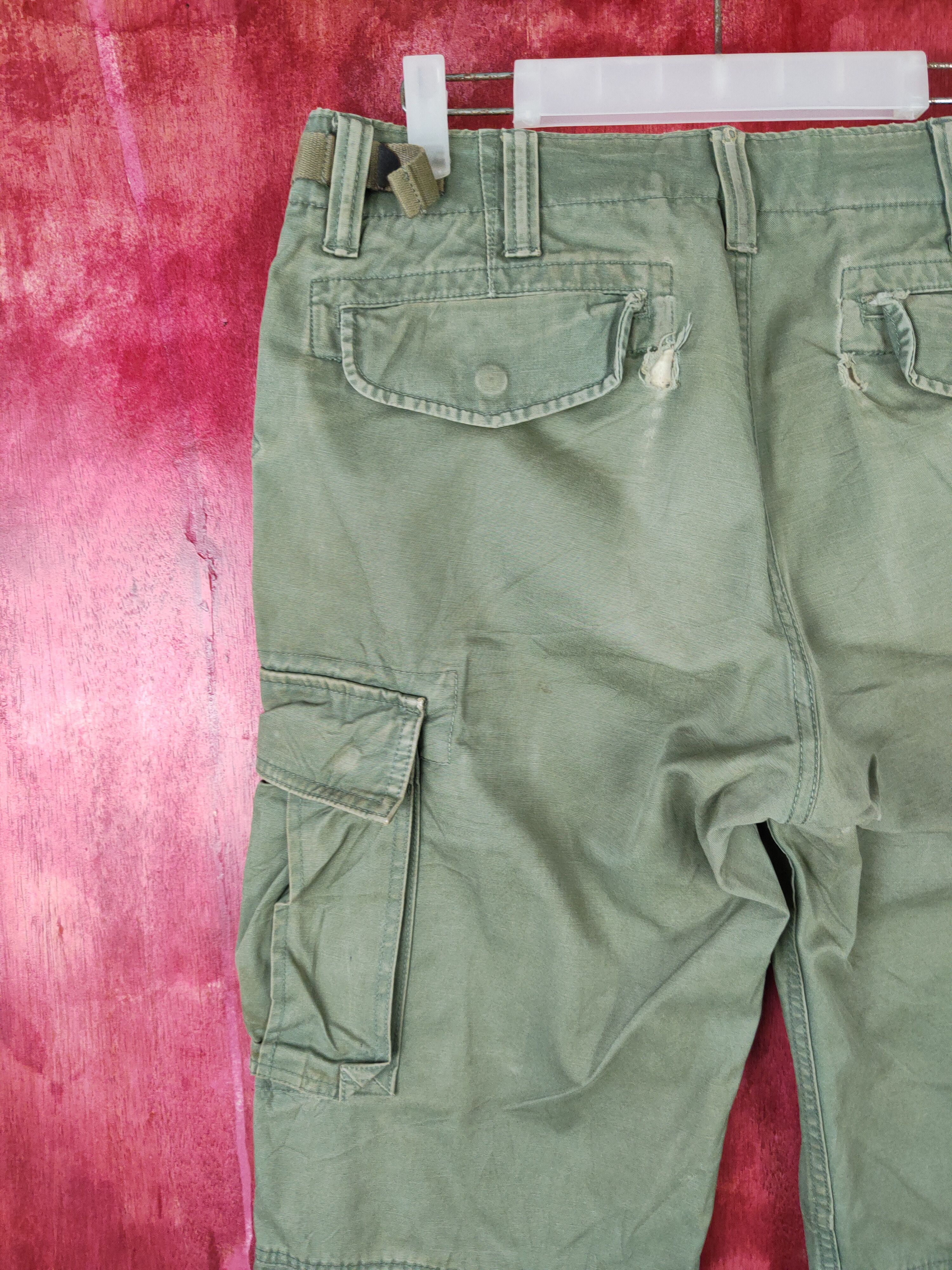 Gap Gap Khakis Faded Multi Pocket Tactical Cargo Pants #S568 Size US 32 / EU 48 - 9 Thumbnail