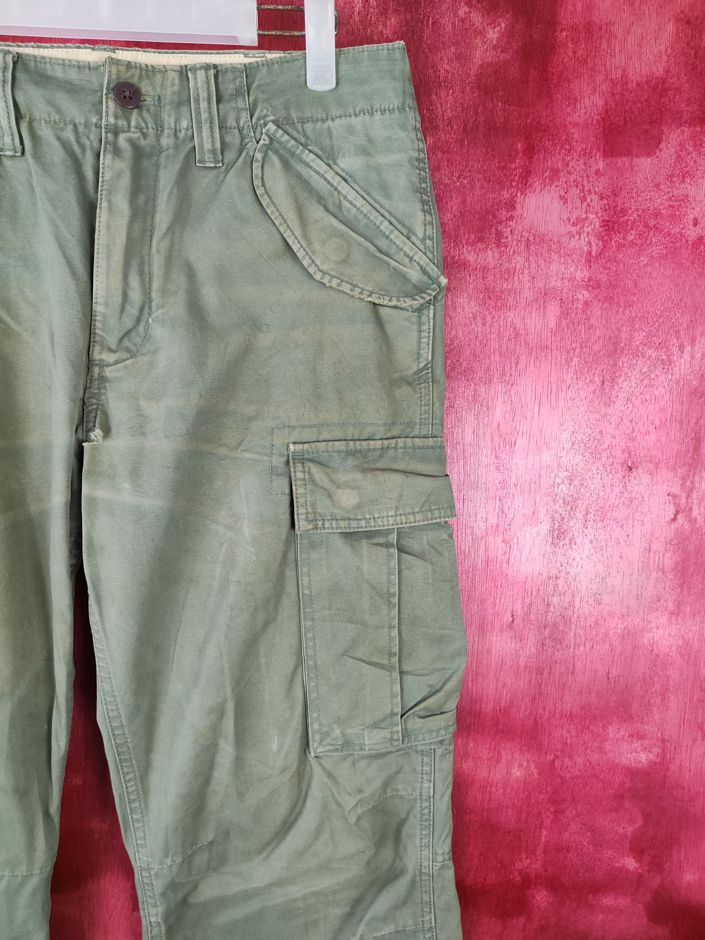 Gap Gap Khakis Faded Multi Pocket Tactical Cargo Pants #S568 Size US 32 / EU 48 - 5 Thumbnail