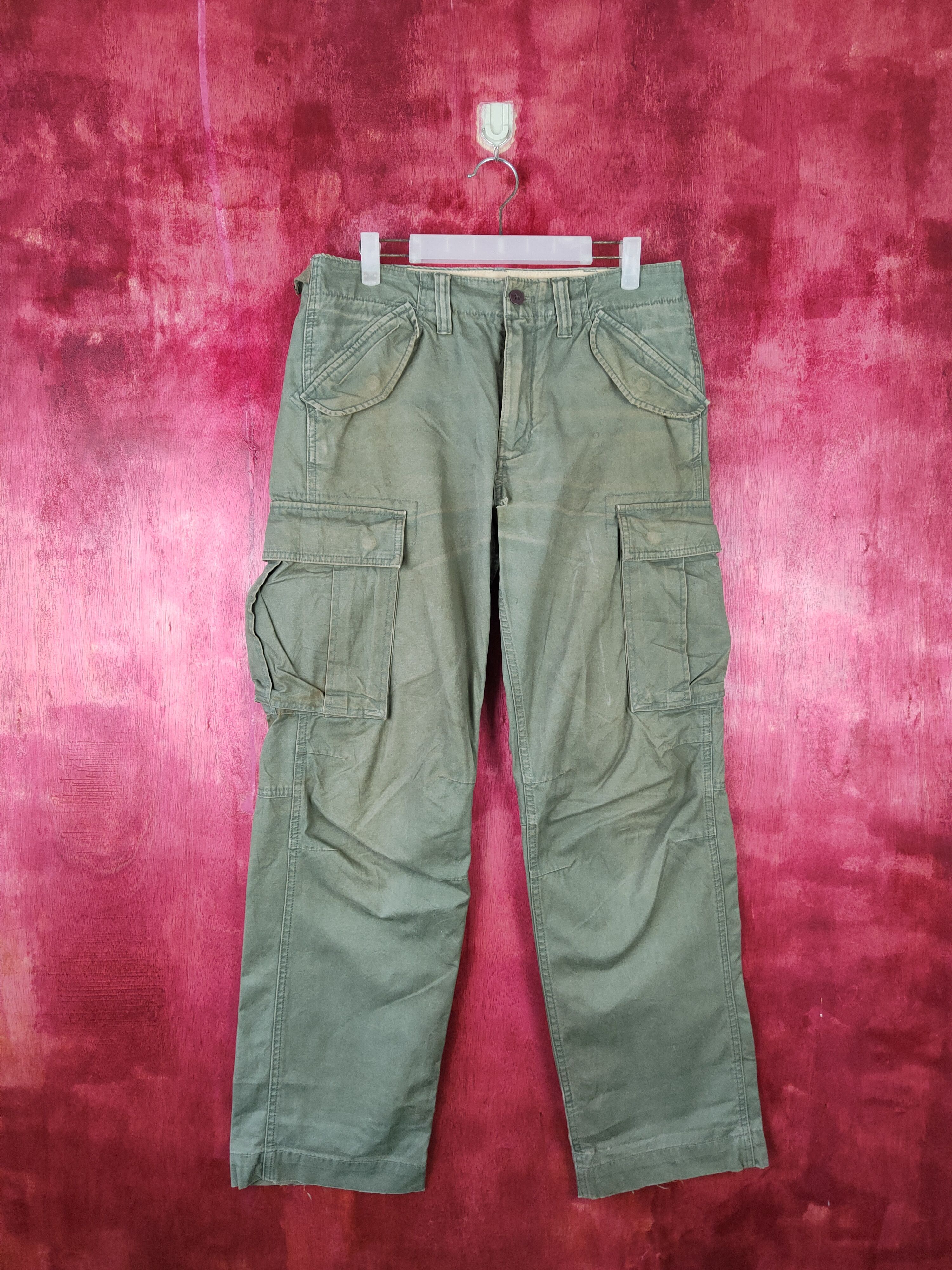 Gap Gap Khakis Faded Multi Pocket Tactical Cargo Pants #S568 Size US 32 / EU 48 - 1 Thumbnail