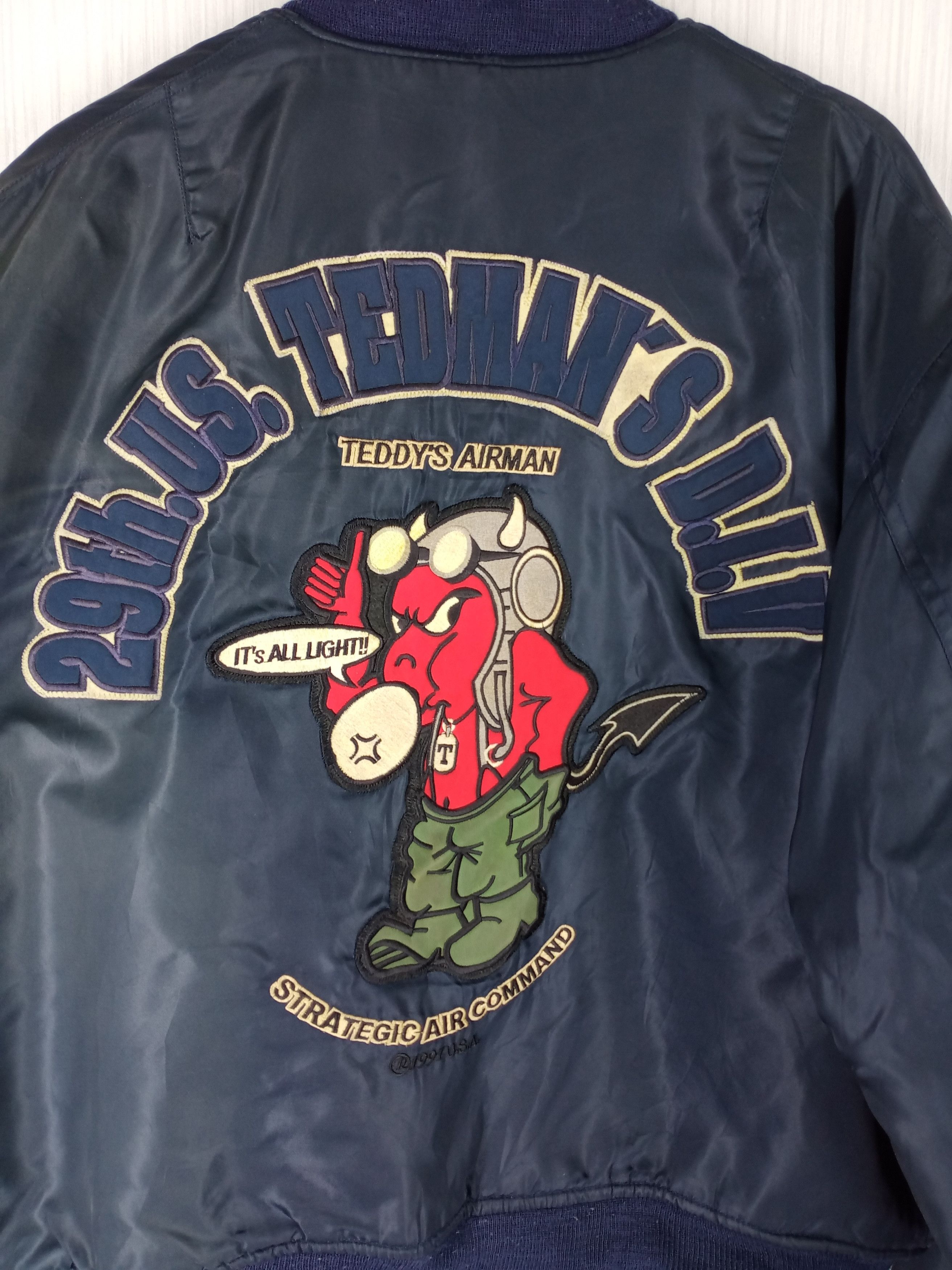 Tedman Rare Vintage 90s Tedman Ted Company Flight MA -1 Jacket Size US L / EU 52-54 / 3 - 11 Thumbnail