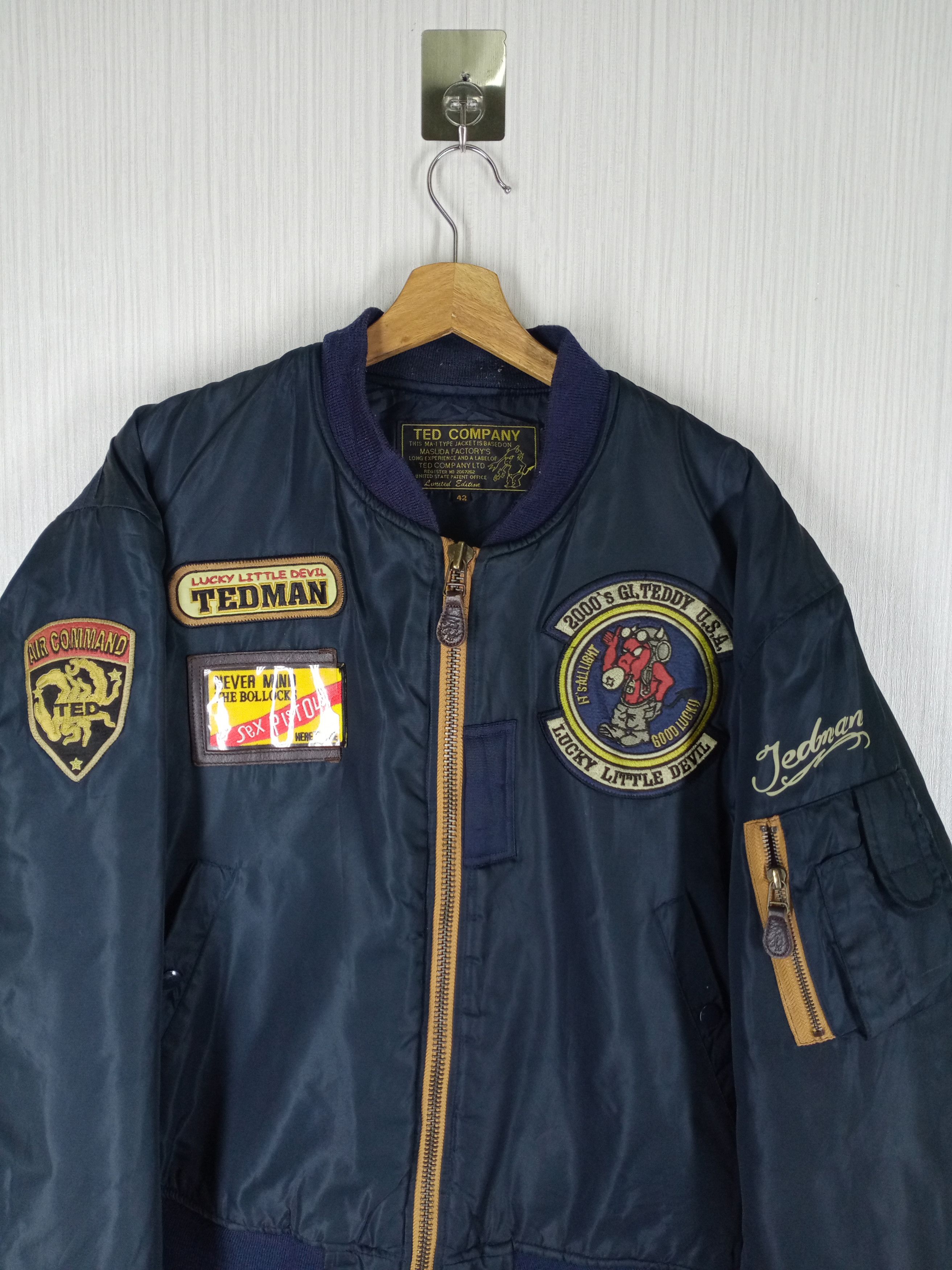 Tedman Rare Vintage 90s Tedman Ted Company Flight MA -1 Jacket Size US L / EU 52-54 / 3 - 3 Thumbnail