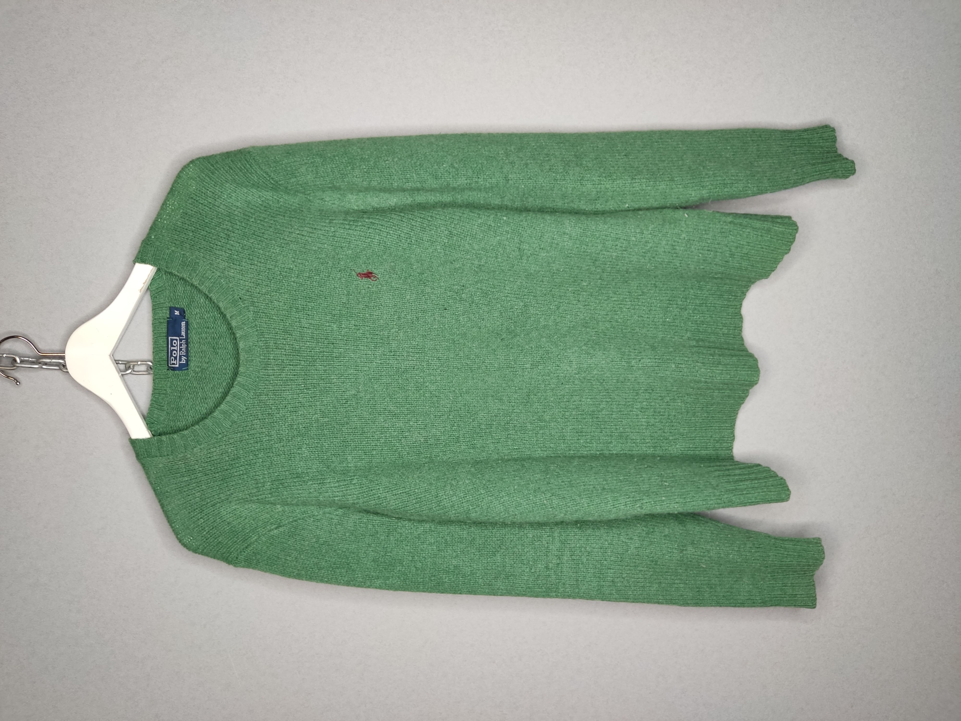 Pre-owned Polo Ralph Lauren X Vintage Polo Ralph Laurent Knit Wool Sweater Sweatshirt In Green