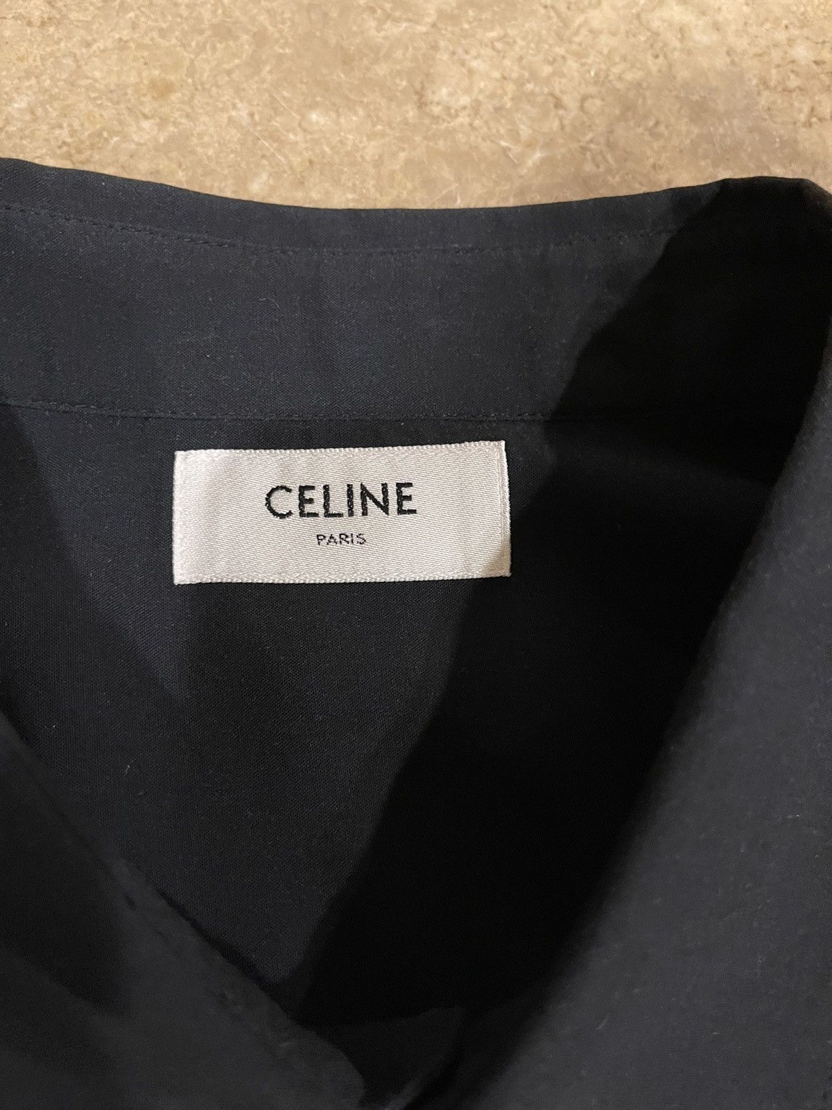 Celine × Hedi Slimane Celine Sequin-Embellished Palm Trees Printed Degrade Shirt Size US L / EU 52-54 / 3 - 12 Thumbnail