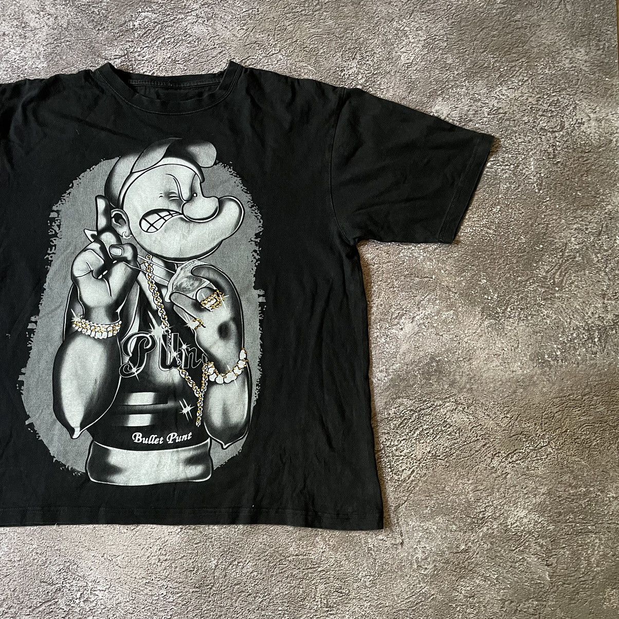 Vintage Vintage Y2K Goth Punk Graphic Tee Black Oversized Worn In XL Size US XL / EU 56 / 4 - 3 Thumbnail