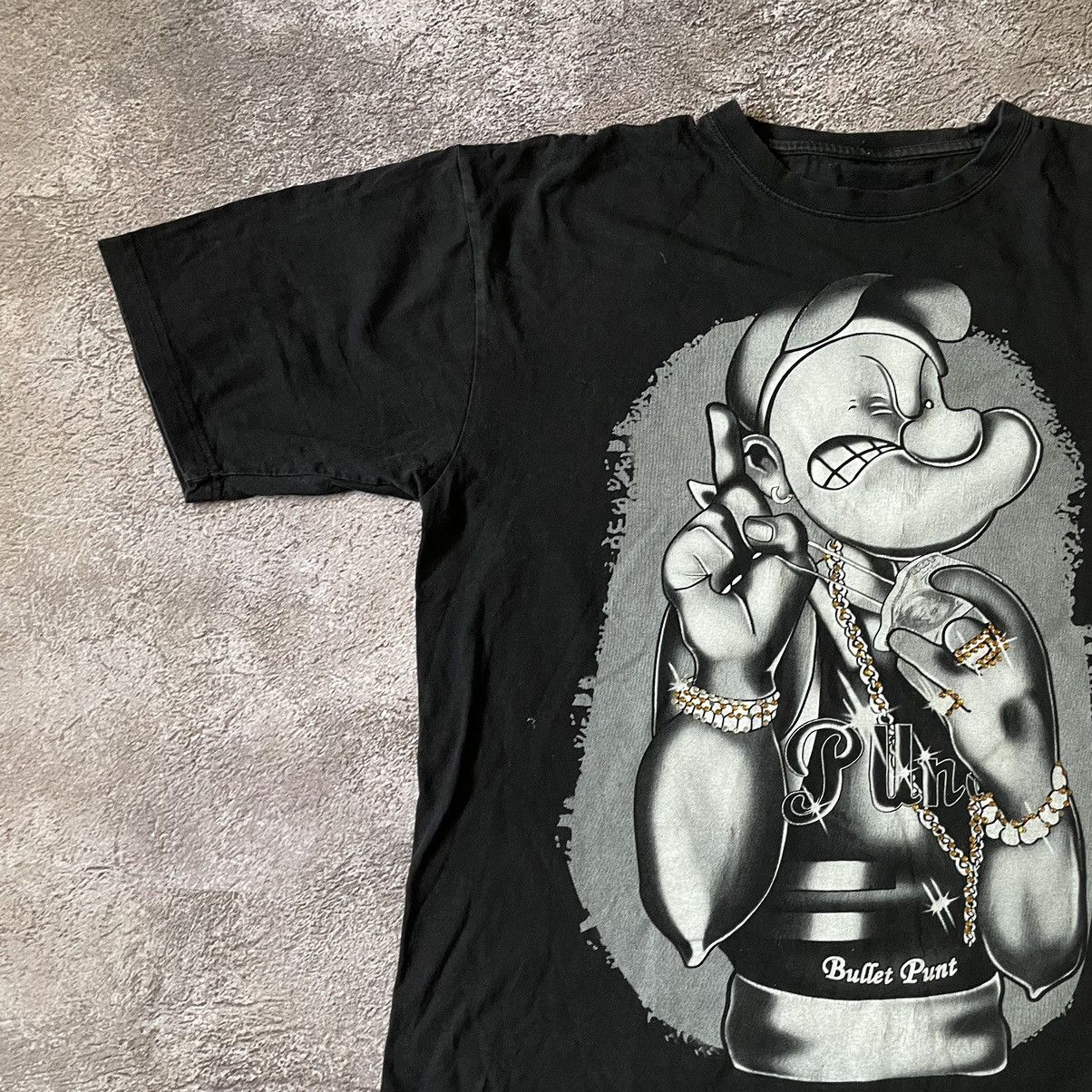 Vintage Vintage Y2K Goth Punk Graphic Tee Black Oversized Worn In XL Size US XL / EU 56 / 4 - 5 Thumbnail