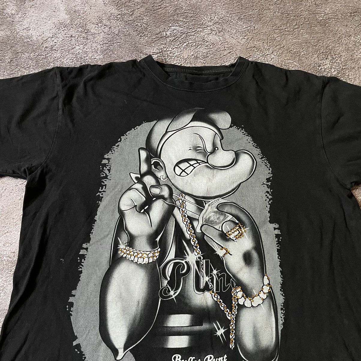 Vintage Vintage Y2K Goth Punk Graphic Tee Black Oversized Worn In XL Size US XL / EU 56 / 4 - 6 Thumbnail