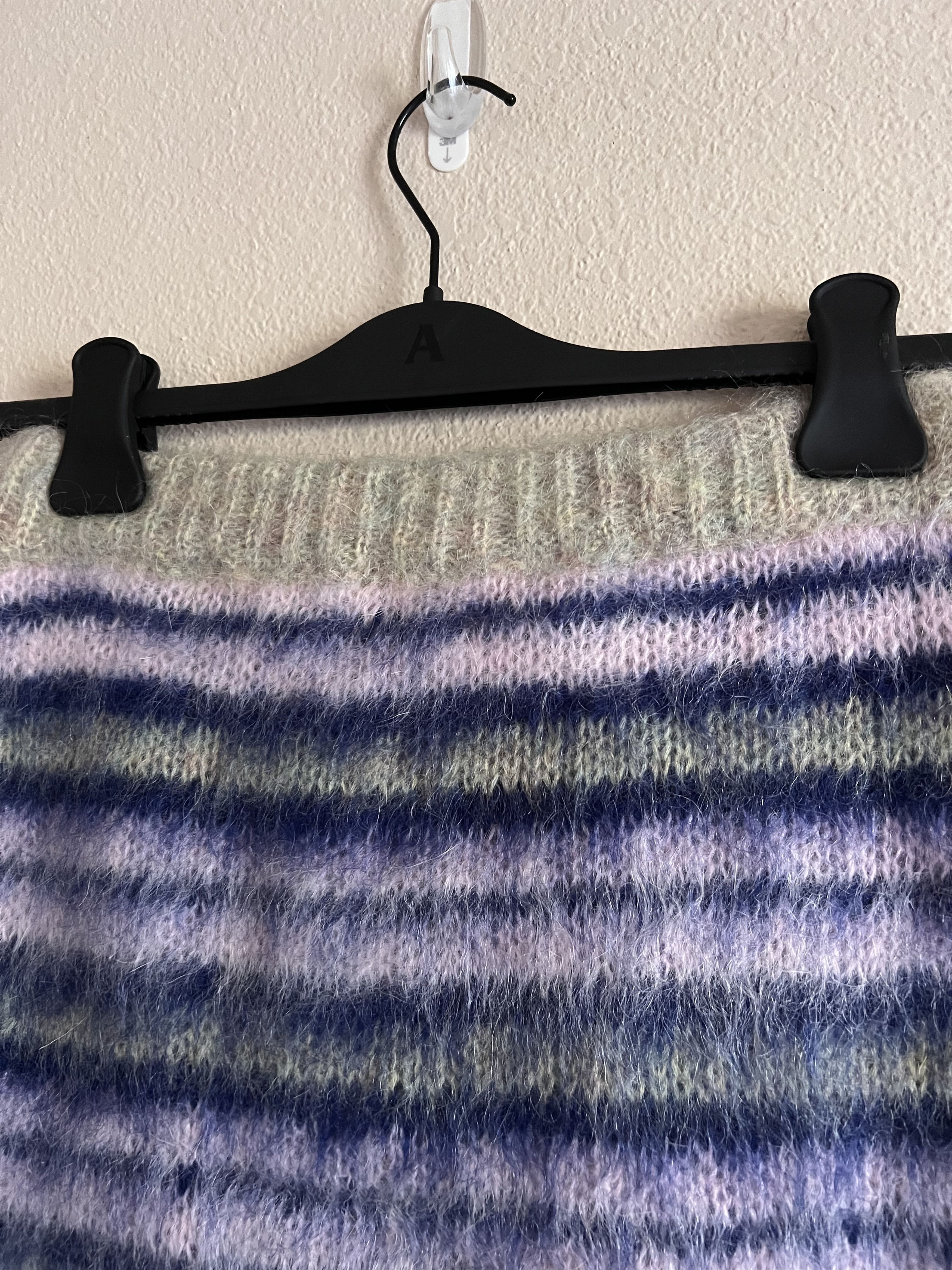 Marni Marni Iconic Brushed Striped Mohair Skirt in Azalea Size 27" / US 4 / IT 40 - 4 Thumbnail