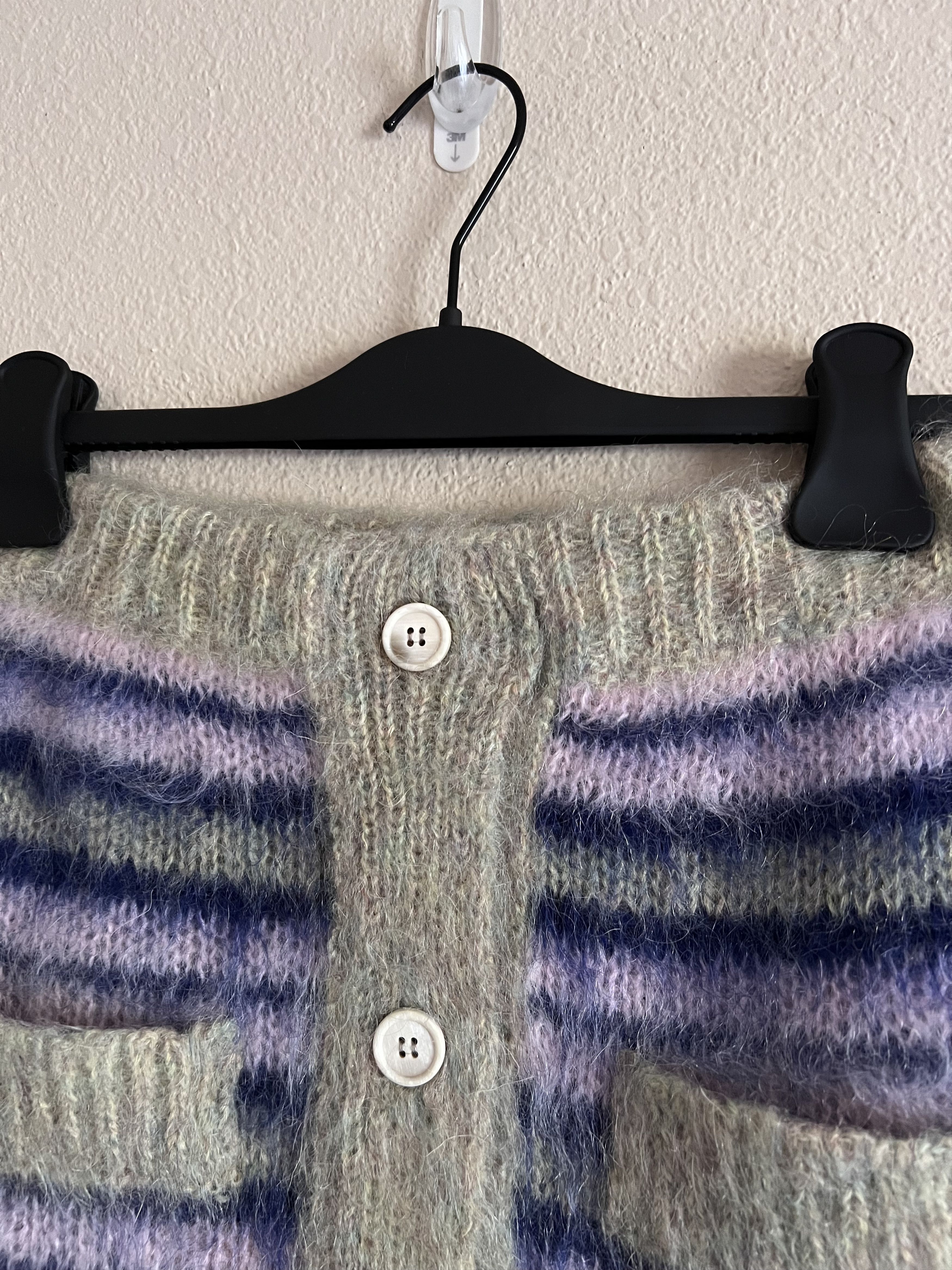 Marni Marni Iconic Brushed Striped Mohair Skirt in Azalea Size 27" / US 4 / IT 40 - 2 Thumbnail