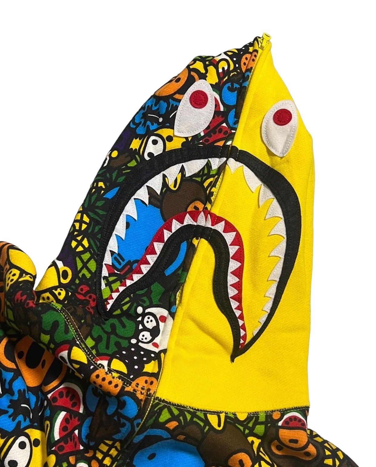 Bape Baby Milo Fruit Shark Full Zip Hoodie Size US L / EU 52-54 / 3 - 2 Thumbnail