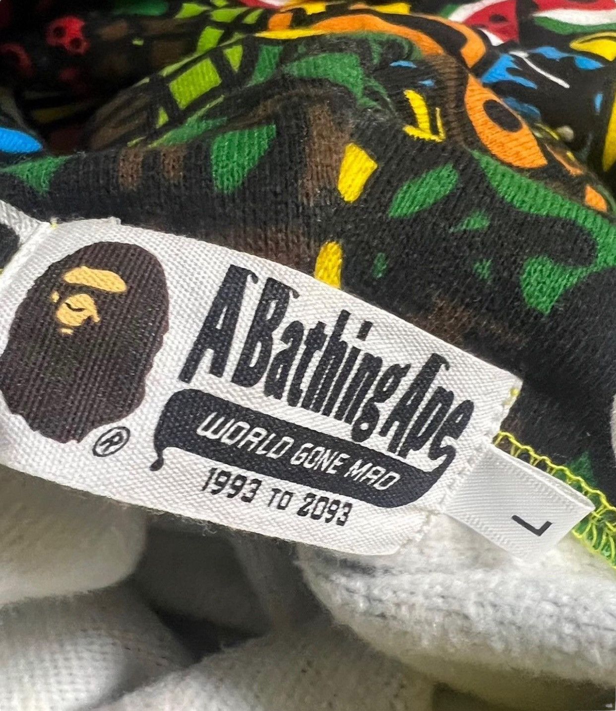 Bape Baby Milo Fruit Shark Full Zip Hoodie Size US L / EU 52-54 / 3 - 8 Thumbnail