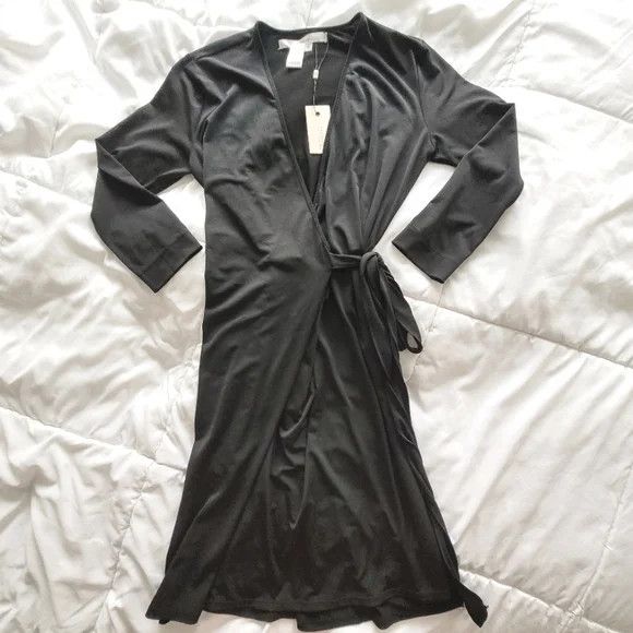 Max Mara Studio M Classic Wrap Dress Size M / US 6-8 / IT 42-44 - 6 Thumbnail