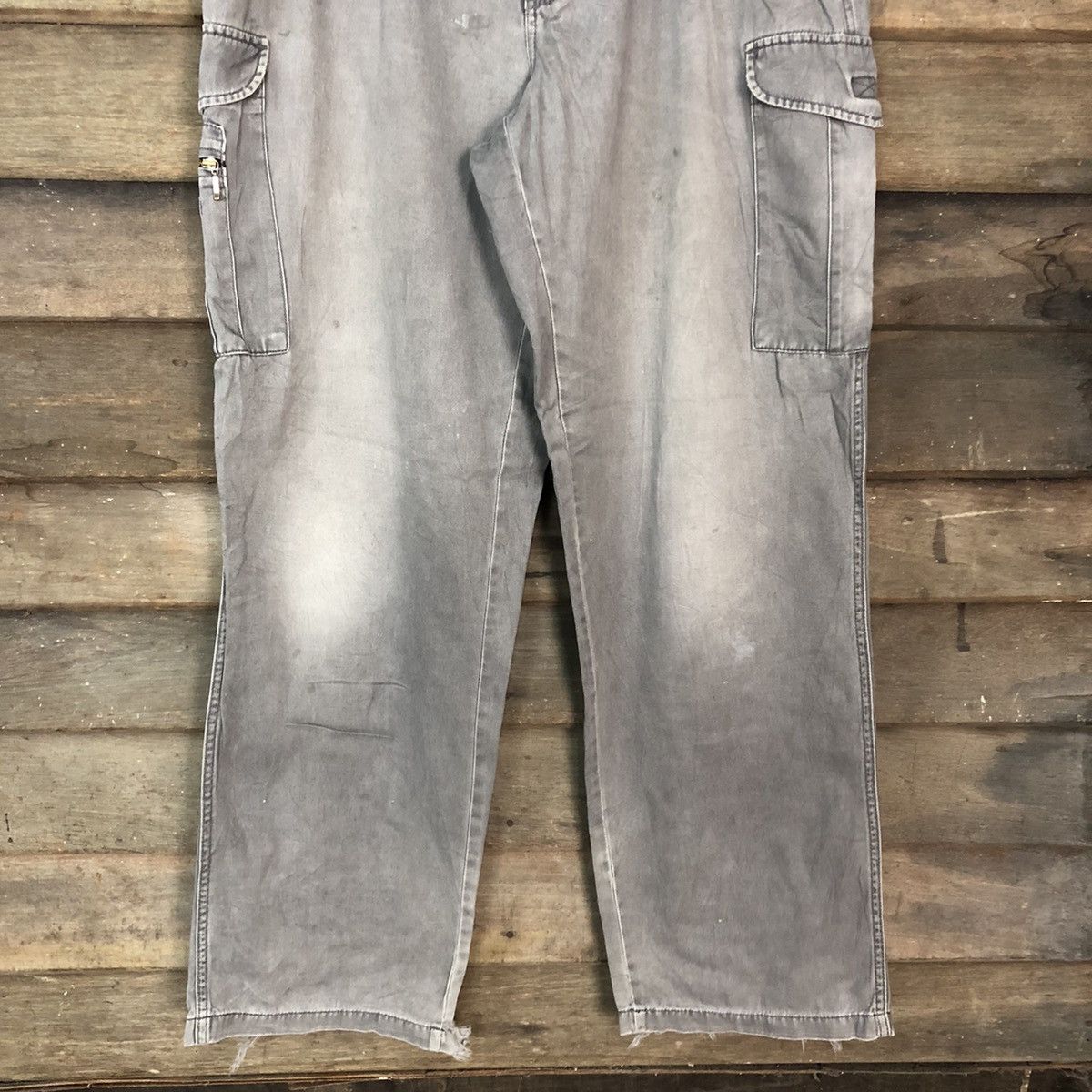Faded Glory × Japanese Brand Japan faded Grey Multipocket Cargo Pants #c999 Size US 34 / EU 50 - 3 Thumbnail
