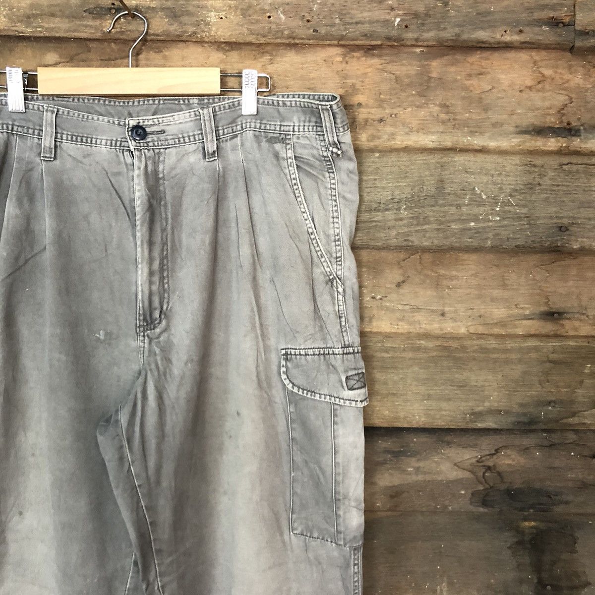 Faded Glory × Japanese Brand Japan faded Grey Multipocket Cargo Pants #c999 Size US 34 / EU 50 - 5 Thumbnail
