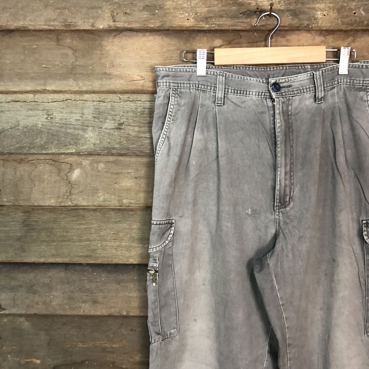 Faded Glory × Japanese Brand Japan faded Grey Multipocket Cargo Pants #c999 Size US 34 / EU 50 - 6 Thumbnail