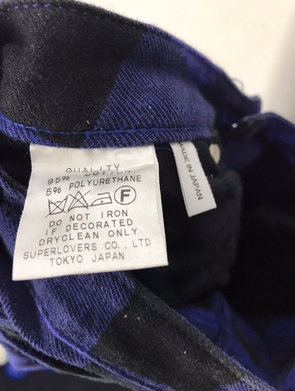 Japanese Brand Super Lover Tokyo Japan Tartan / Check Regular Pant Size US 27 - 10 Thumbnail