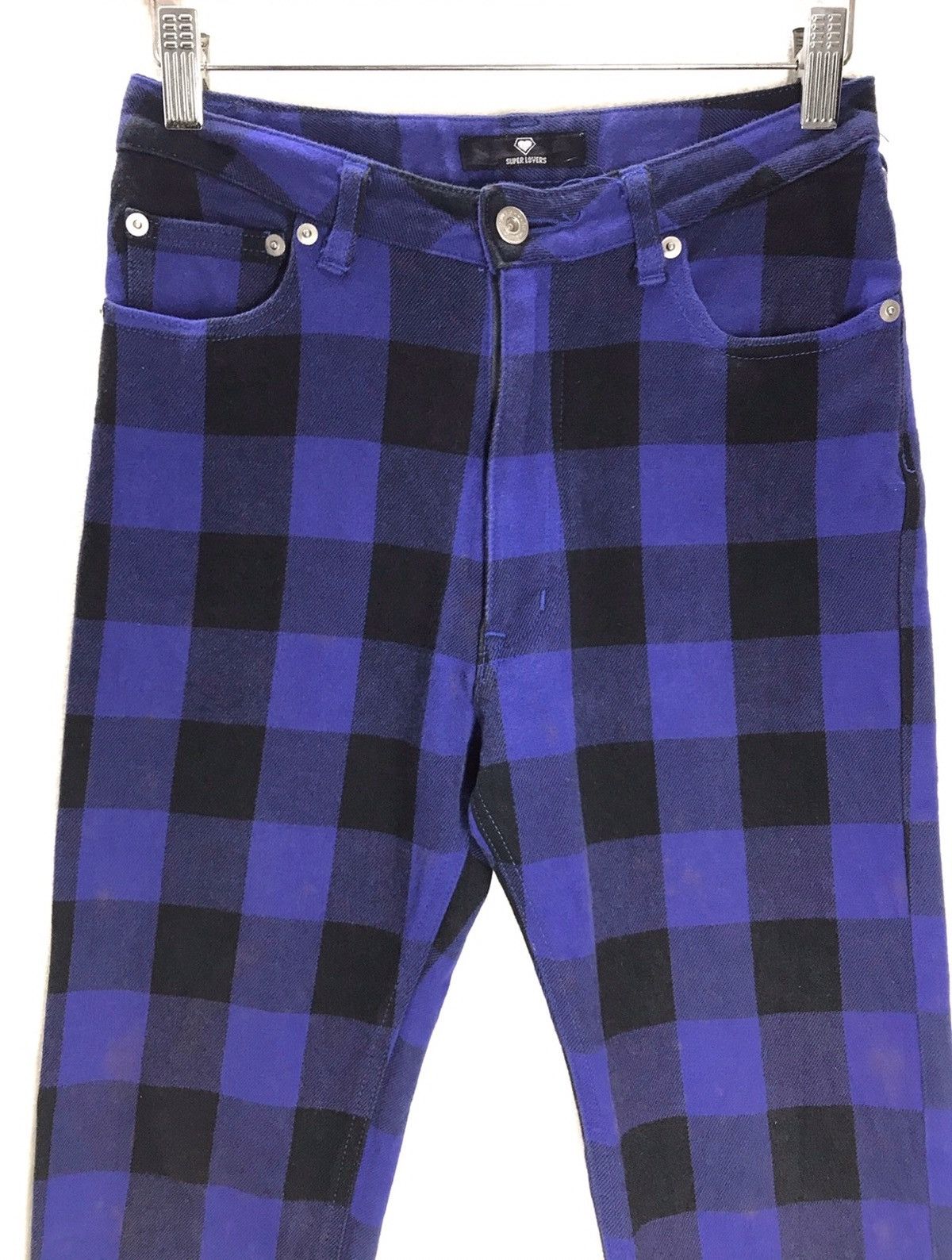 Japanese Brand Super Lover Tokyo Japan Tartan / Check Regular Pant Size US 27 - 2 Thumbnail