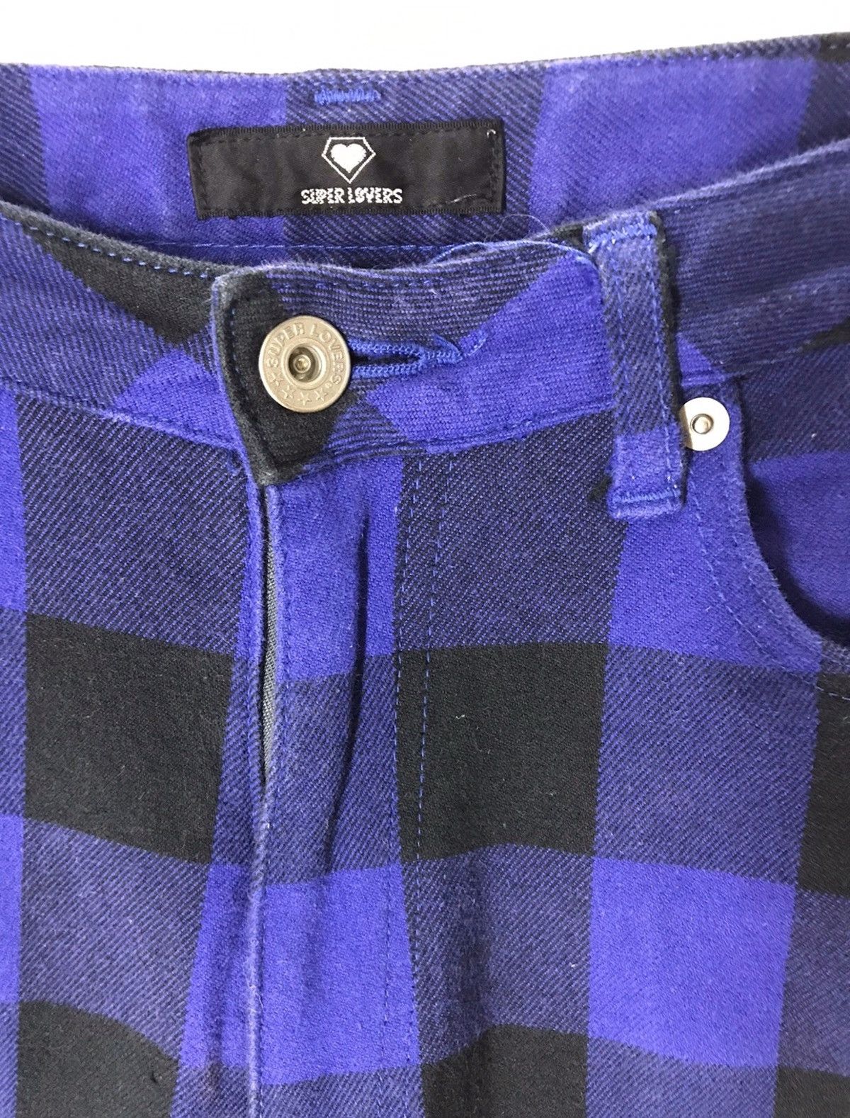 Japanese Brand Super Lover Tokyo Japan Tartan / Check Regular Pant Size US 27 - 9 Thumbnail