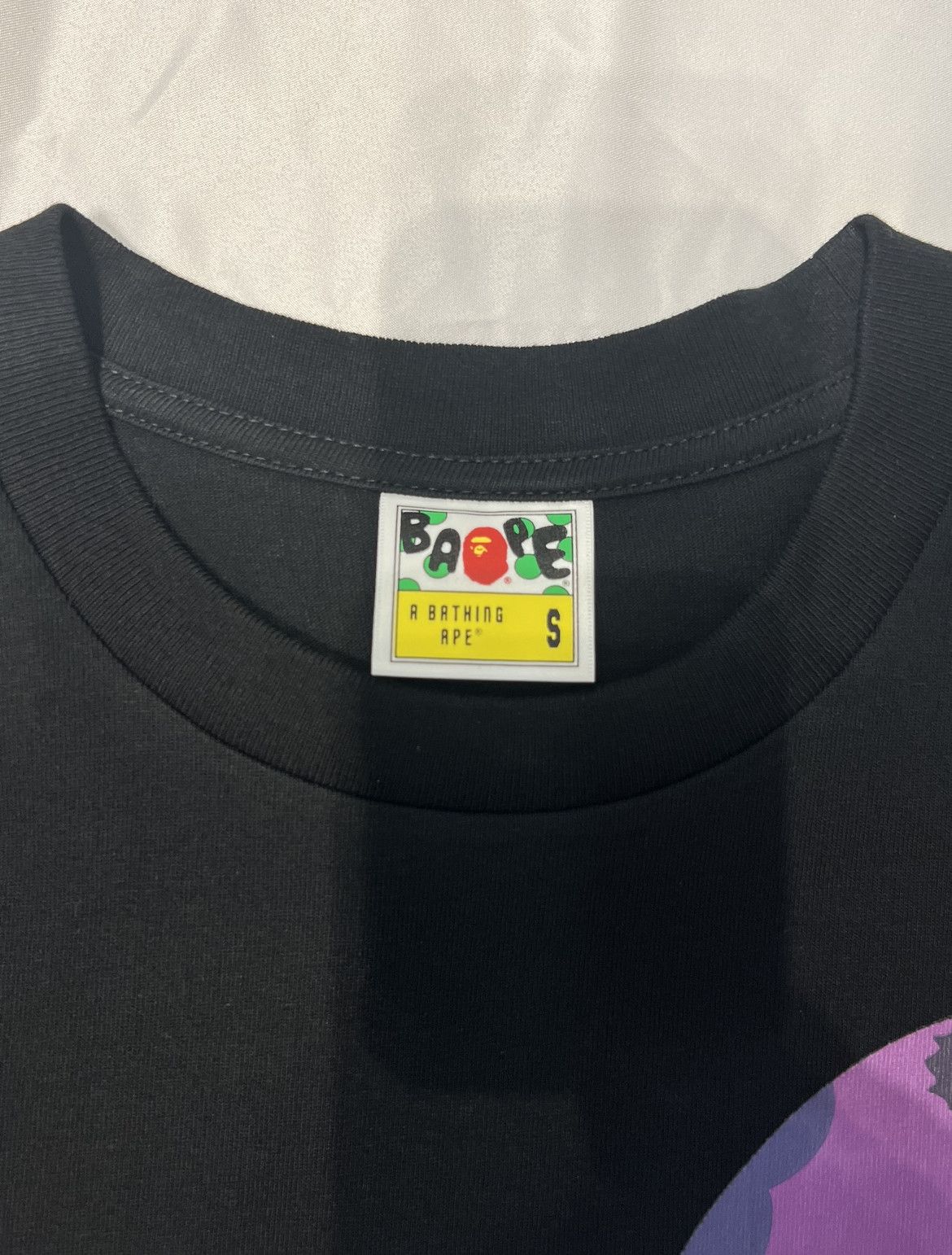 Bape BAPE Color Camo Side Big Ape Head Tee Black/Purple Size US S / EU 44-46 / 1 - 2 Thumbnail