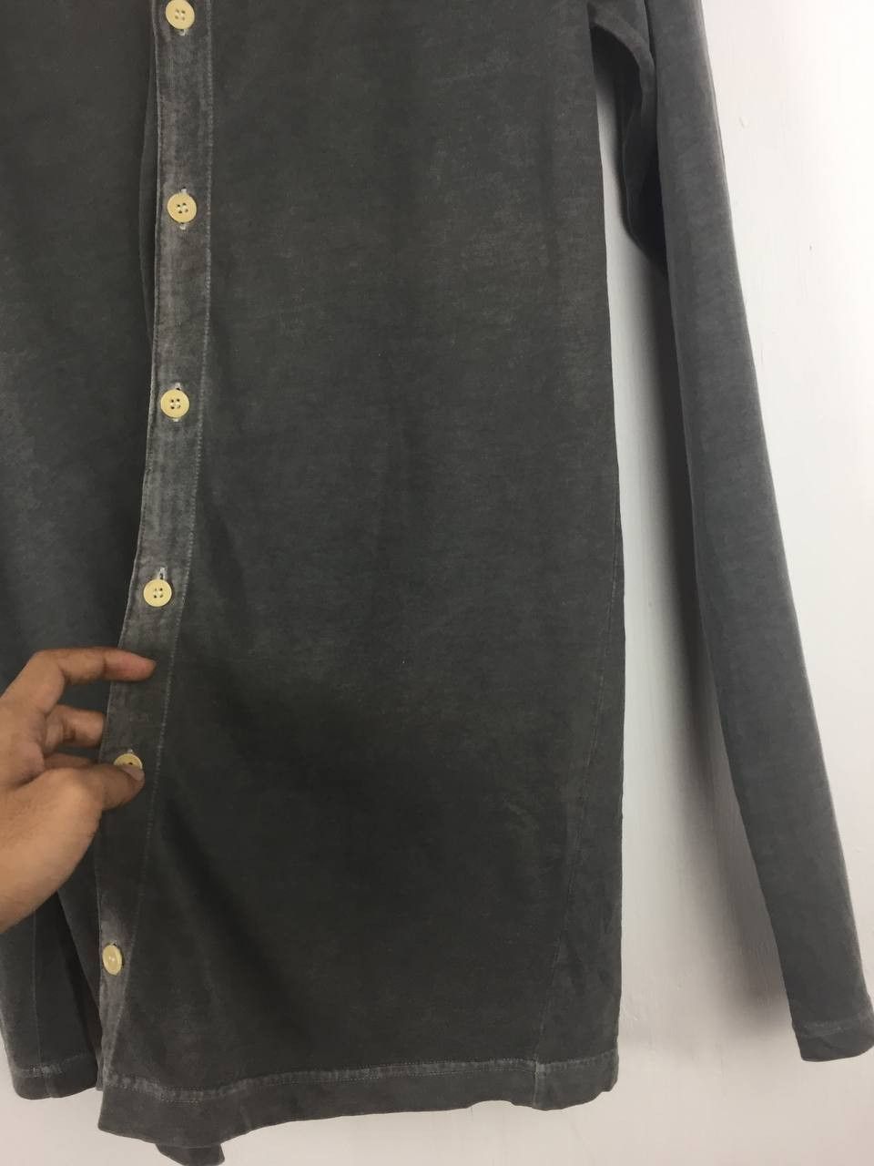 Yohji Yamamoto Vintage Y's For Men Long Henley Button Up Shirt Size US M / EU 48-50 / 2 - 6 Thumbnail