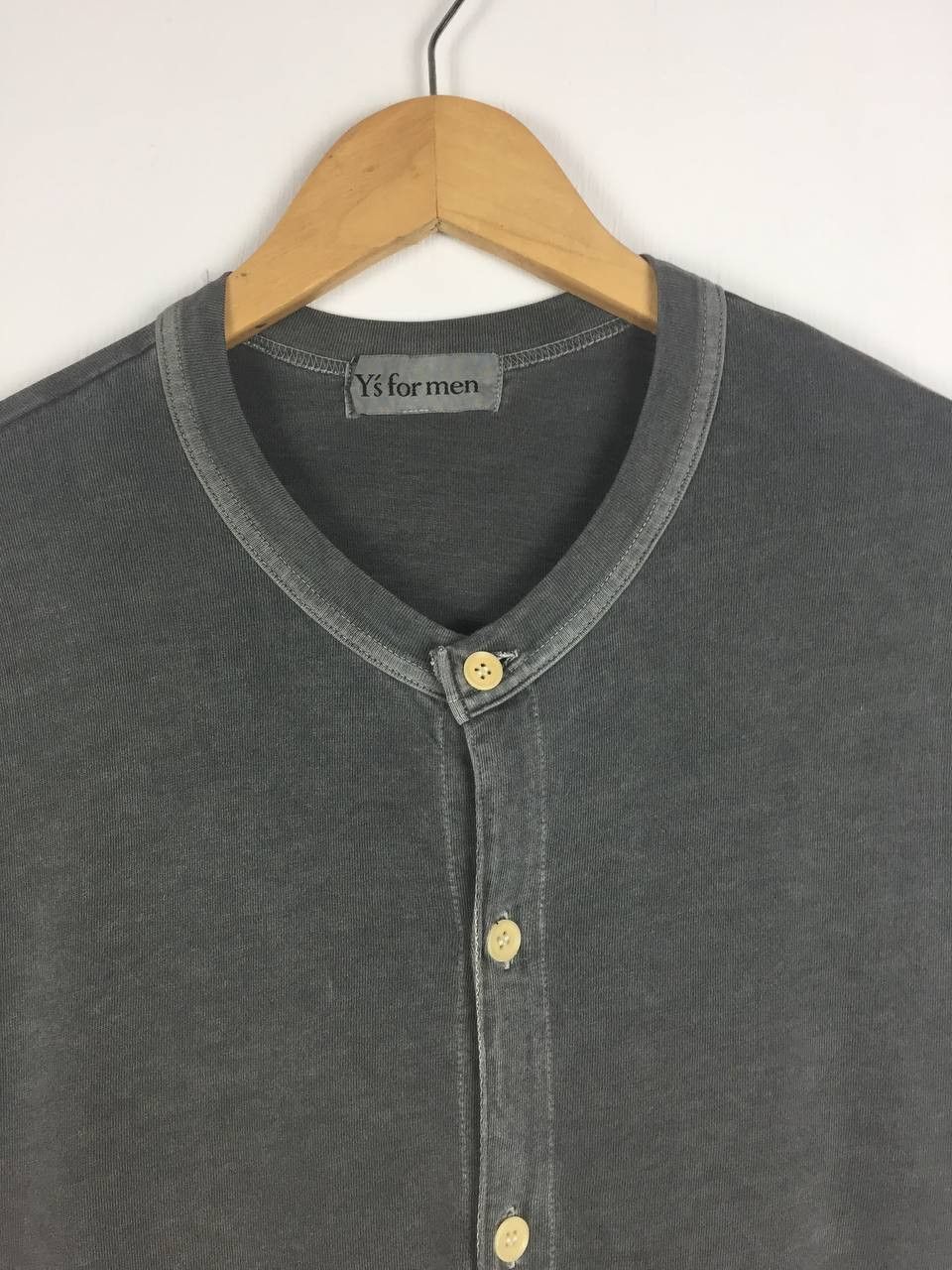 Yohji Yamamoto Vintage Y's For Men Long Henley Button Up Shirt Size US M / EU 48-50 / 2 - 3 Thumbnail