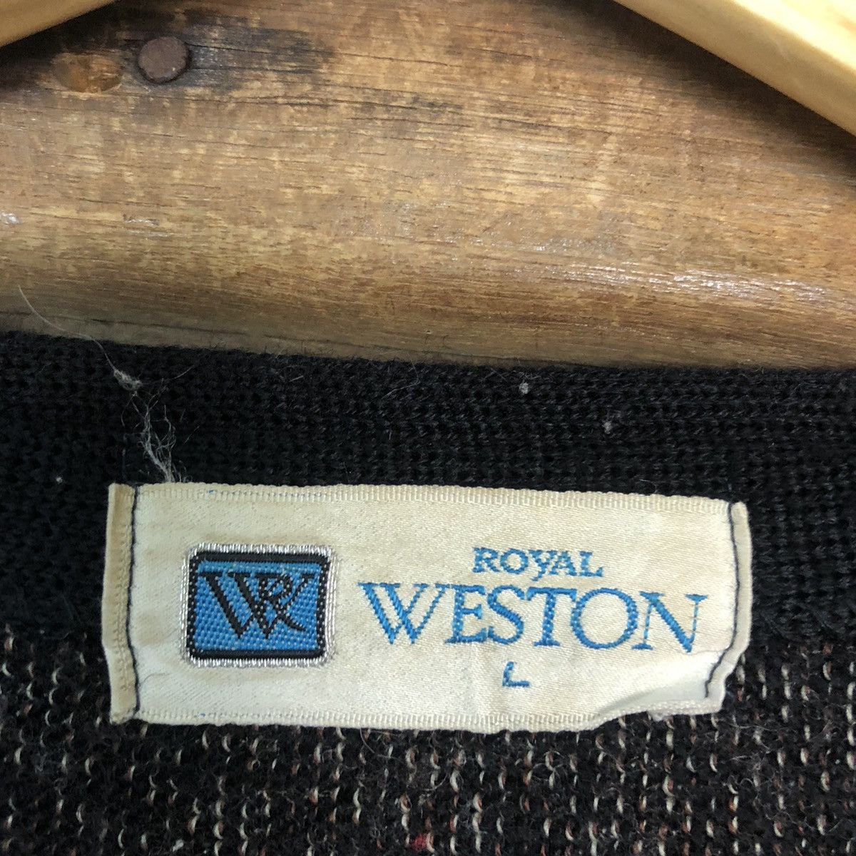 Vintage DL Royal Weston vintage japan knitwear Black Cardigan #496B Size US M / EU 48-50 / 2 - 11 Thumbnail