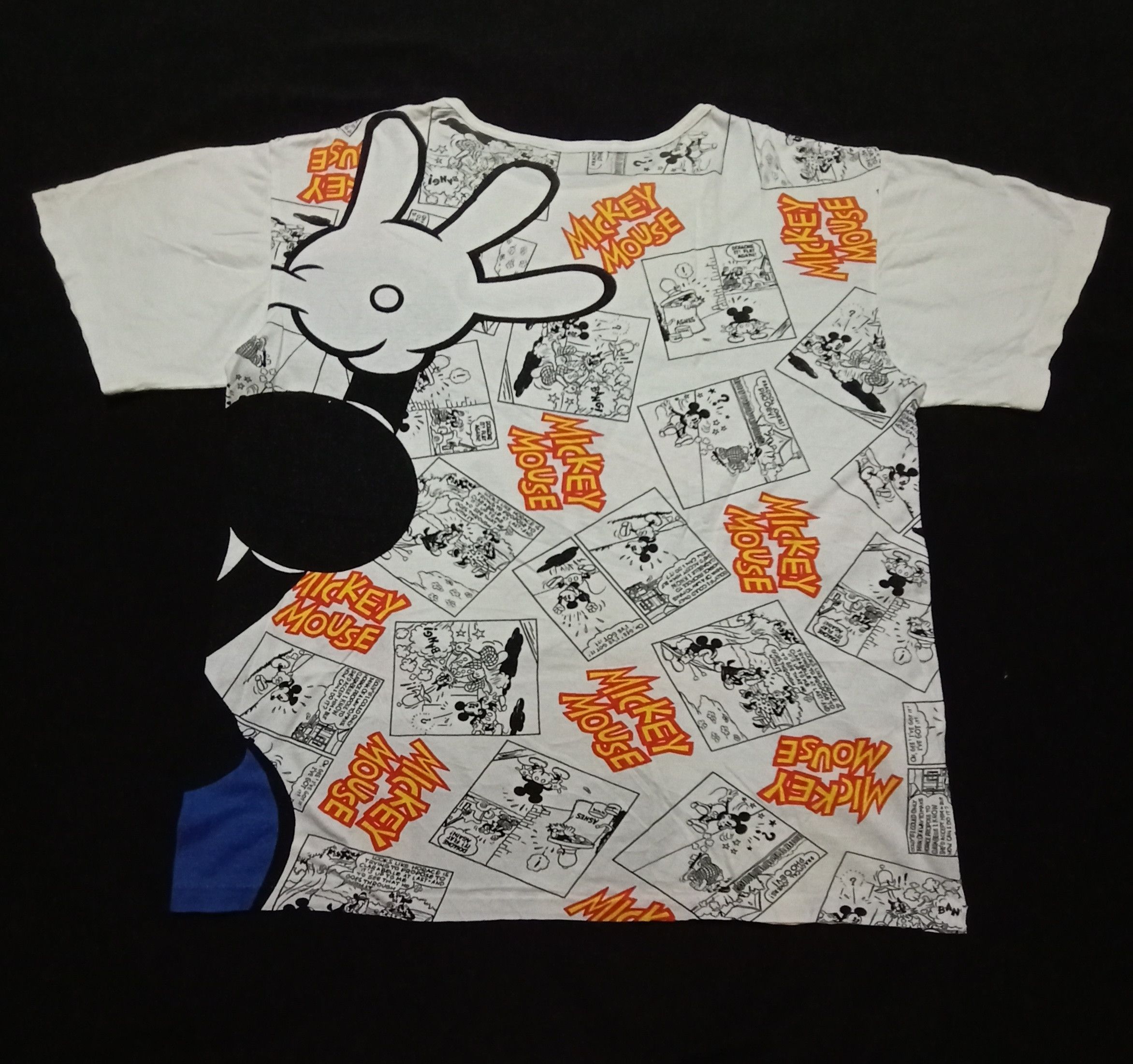 Disney Vintage 90s Mickey Mouse Full Print Tee Walt Disney Size L / US 10 / IT 46 - 3 Thumbnail