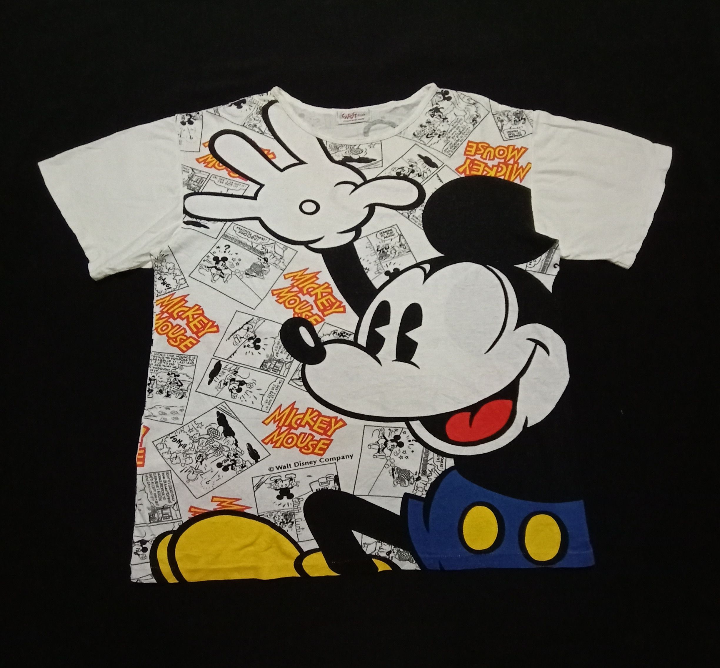 Disney Vintage 90s Mickey Mouse Full Print Tee Walt Disney Size L / US 10 / IT 46 - 1 Thumbnail