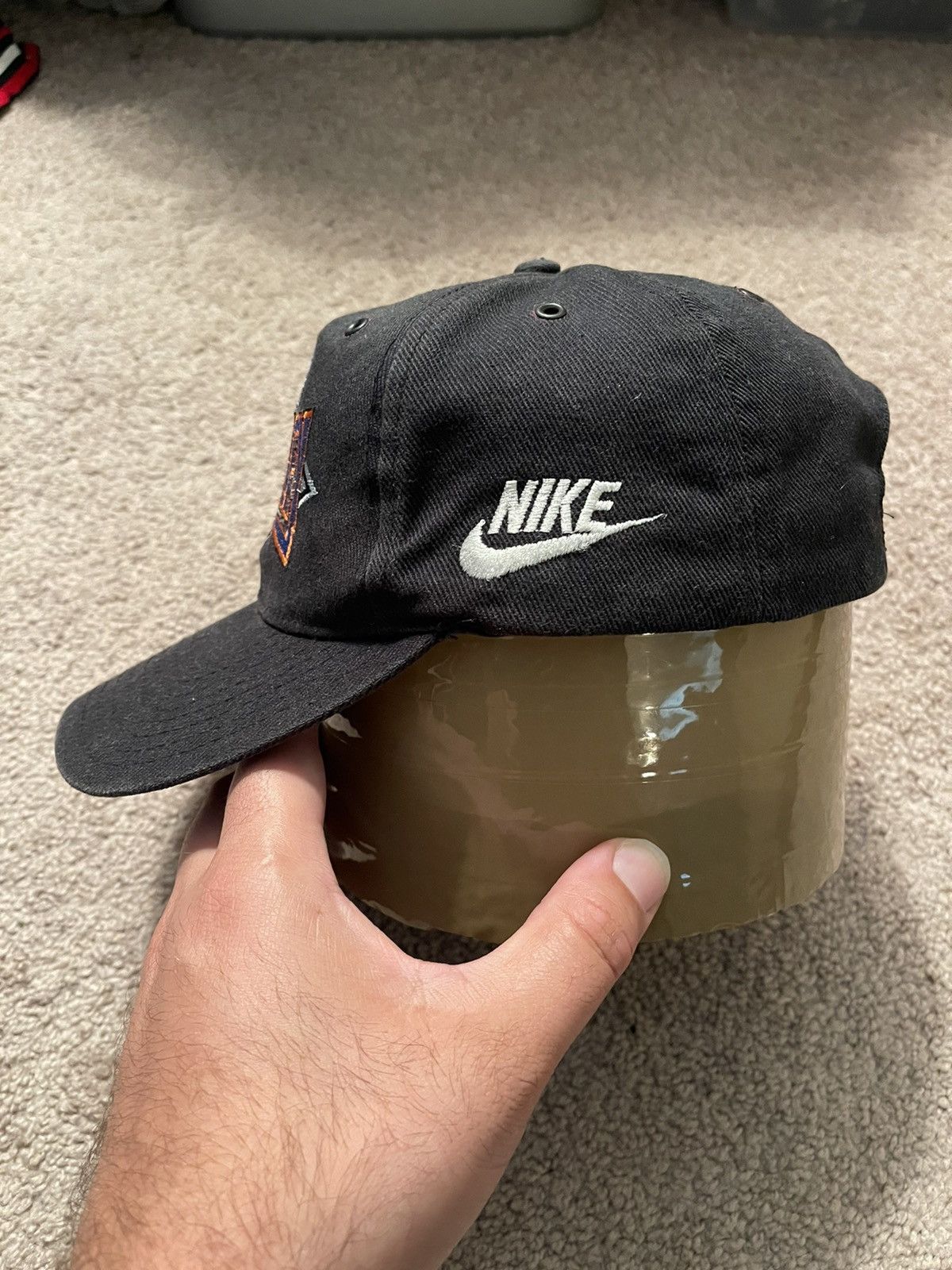 NBA × Nike × Vintage Vintage 90s Nike Charles Barkley Suns Snapback GodzillaCB34 Size ONE SIZE - 7 Thumbnail