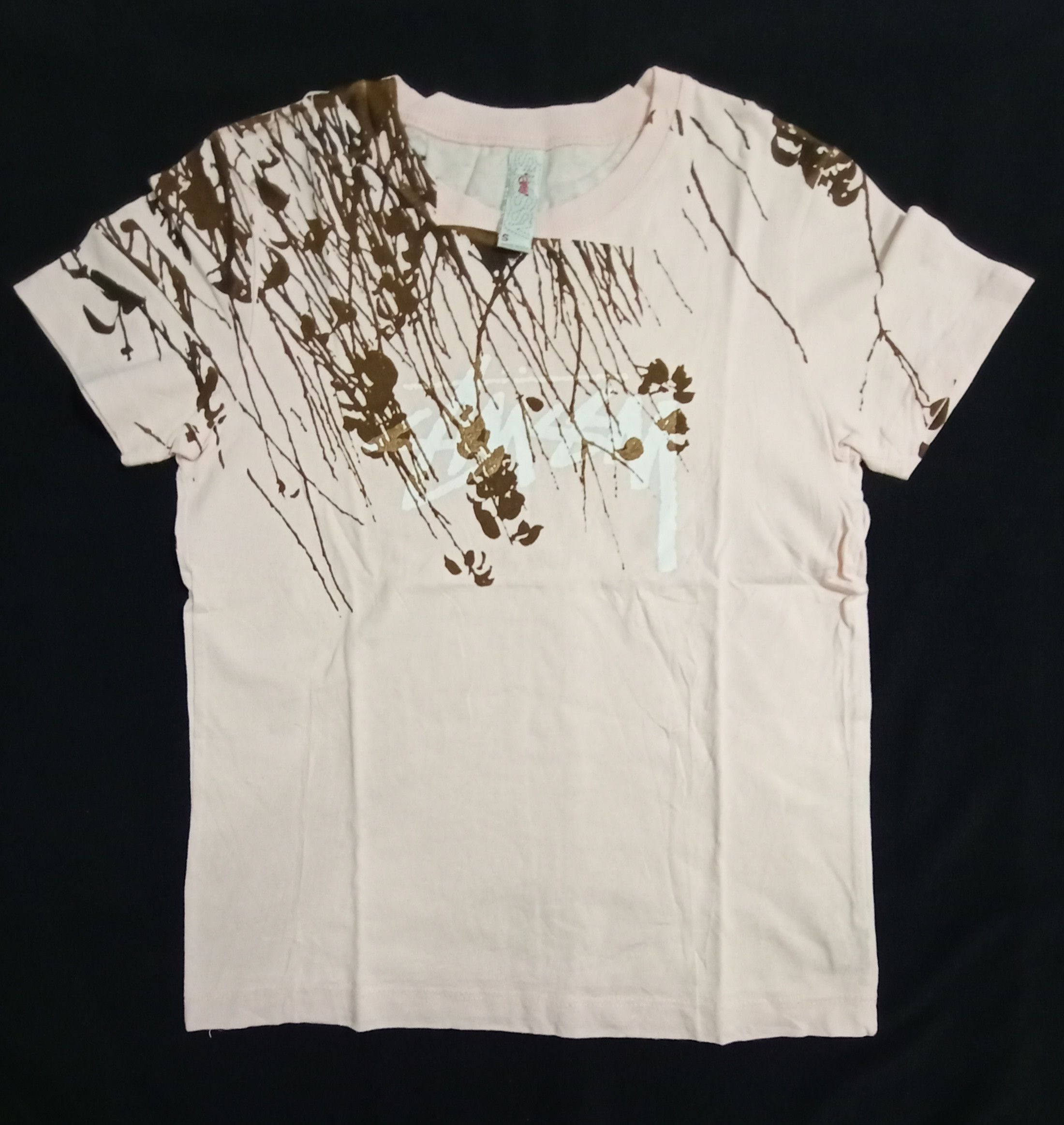 Stussy Vintage Pink Stussy Hidden Logo Tee Made In USA Size XS / US 0-2 / IT 36-38 - 1 Thumbnail