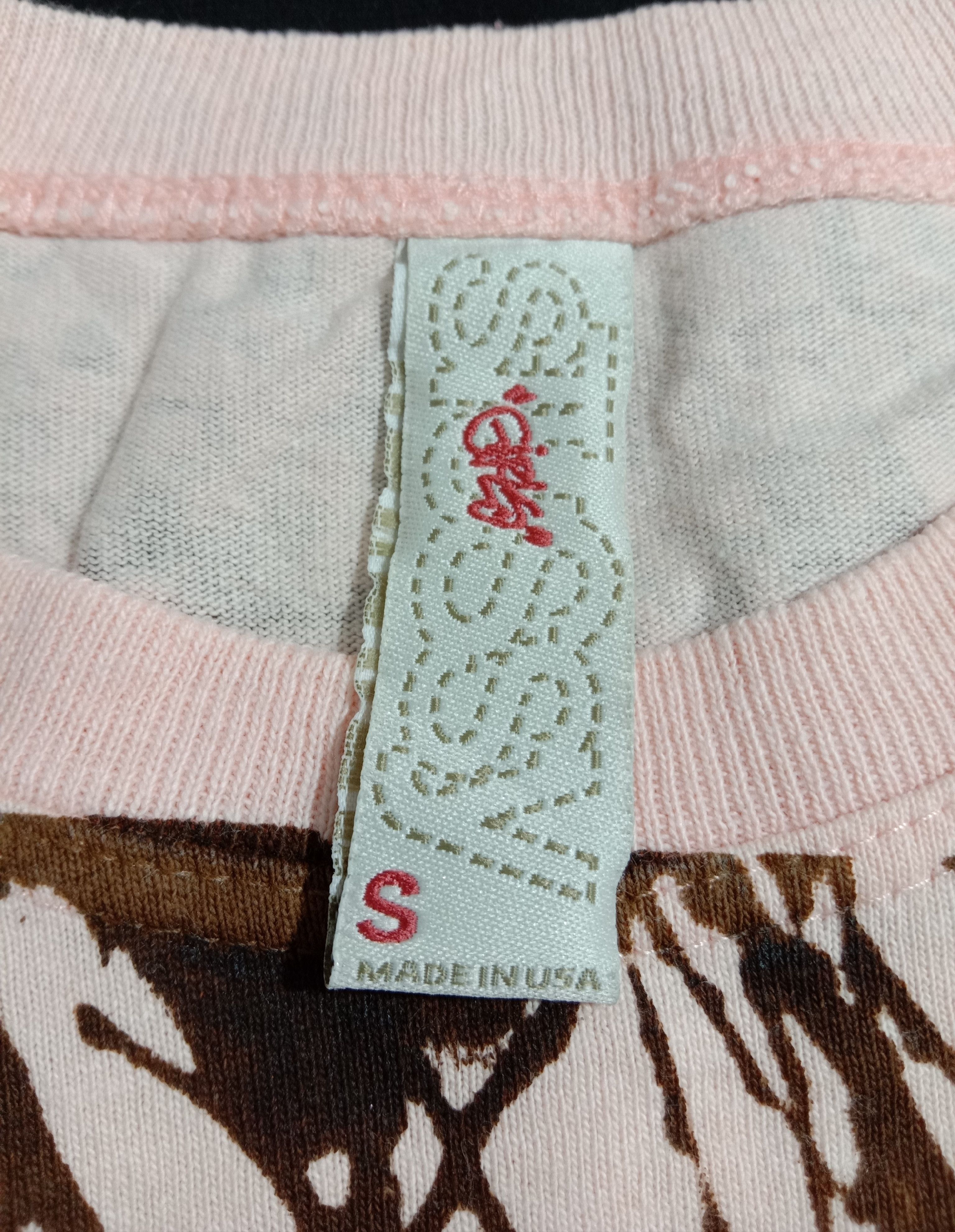 Stussy Vintage Pink Stussy Hidden Logo Tee Made In USA Size XS / US 0-2 / IT 36-38 - 4 Thumbnail