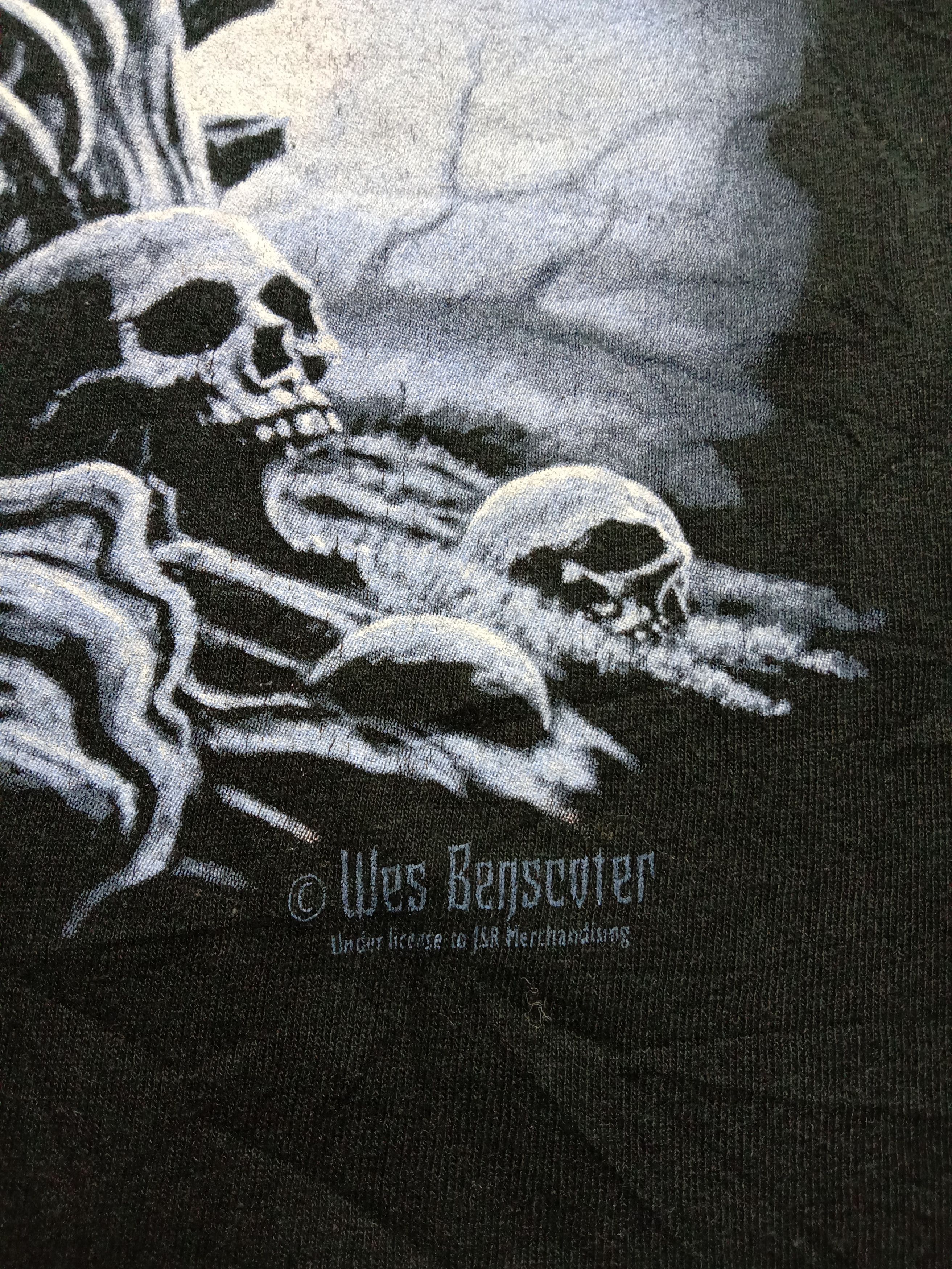 Cartoon Network Wes Benscoter Artist Skull Drawing Early Y2K Hype Art Size US L / EU 52-54 / 3 - 4 Thumbnail