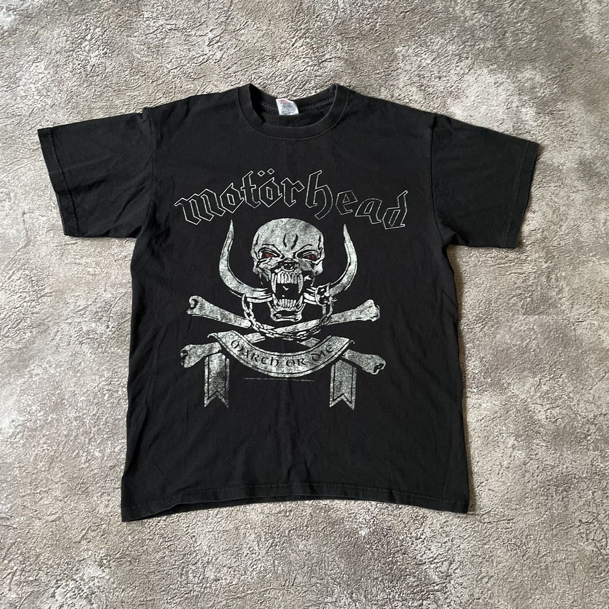 Vintage Vintage 90s Motorhead Graphic Band Tee Black Faded Grunge M Size US M / EU 48-50 / 2 - 2 Thumbnail