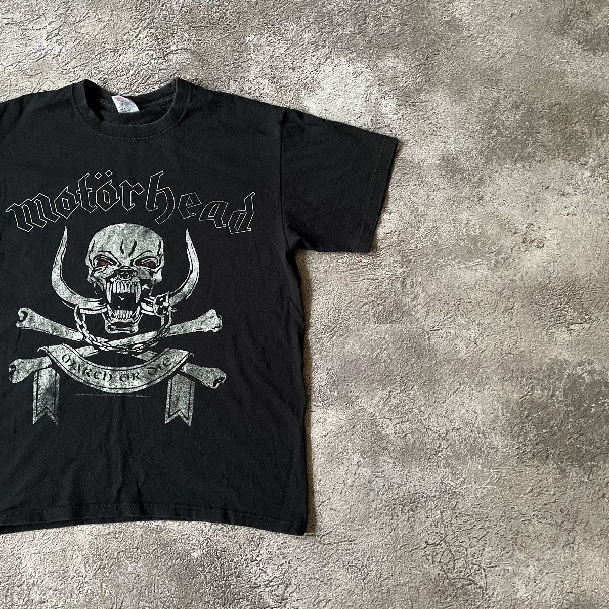 Vintage Vintage 90s Motorhead Graphic Band Tee Black Faded Grunge M Size US M / EU 48-50 / 2 - 3 Thumbnail