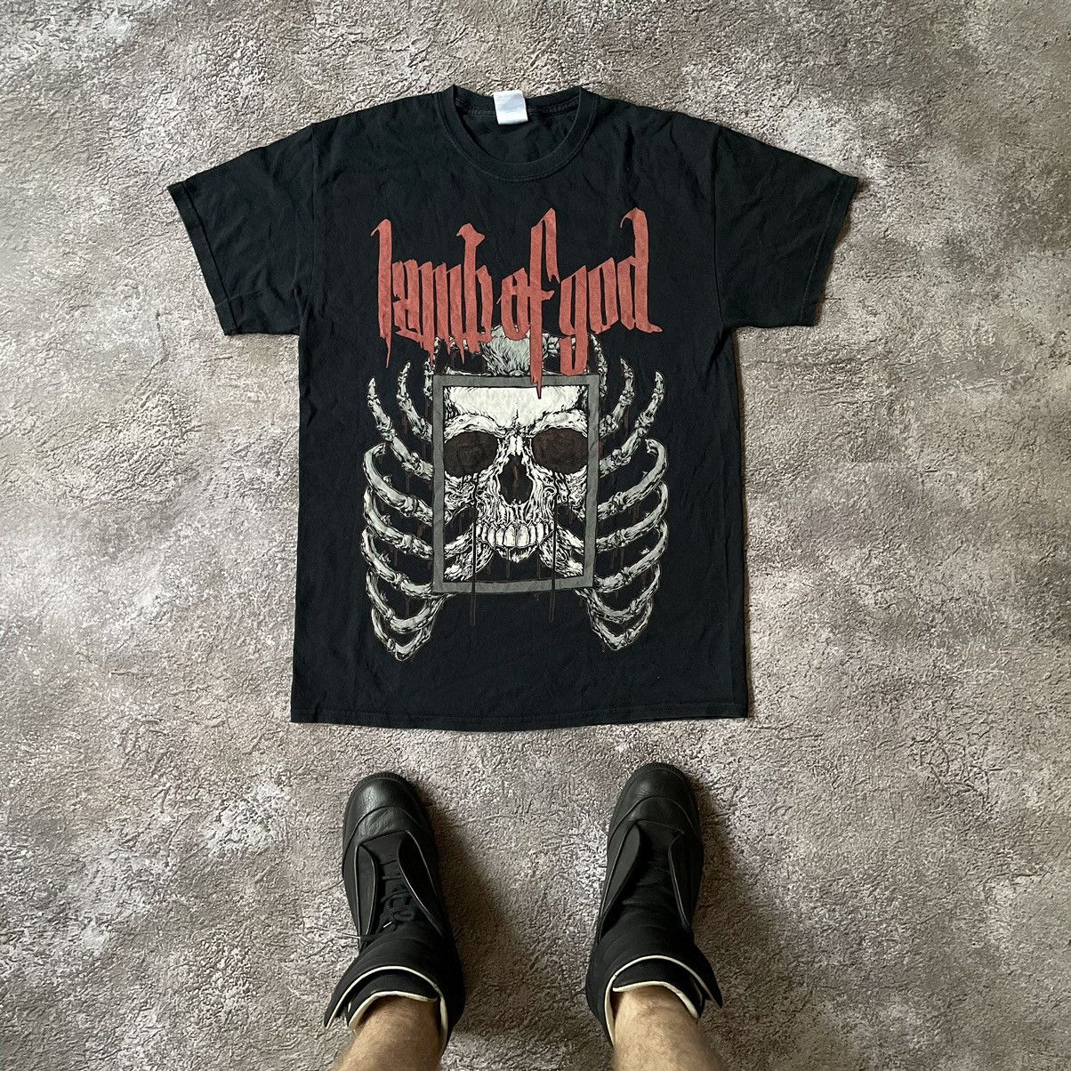 Vintage Y2K Tee Scream Dead Face 666 Devil L