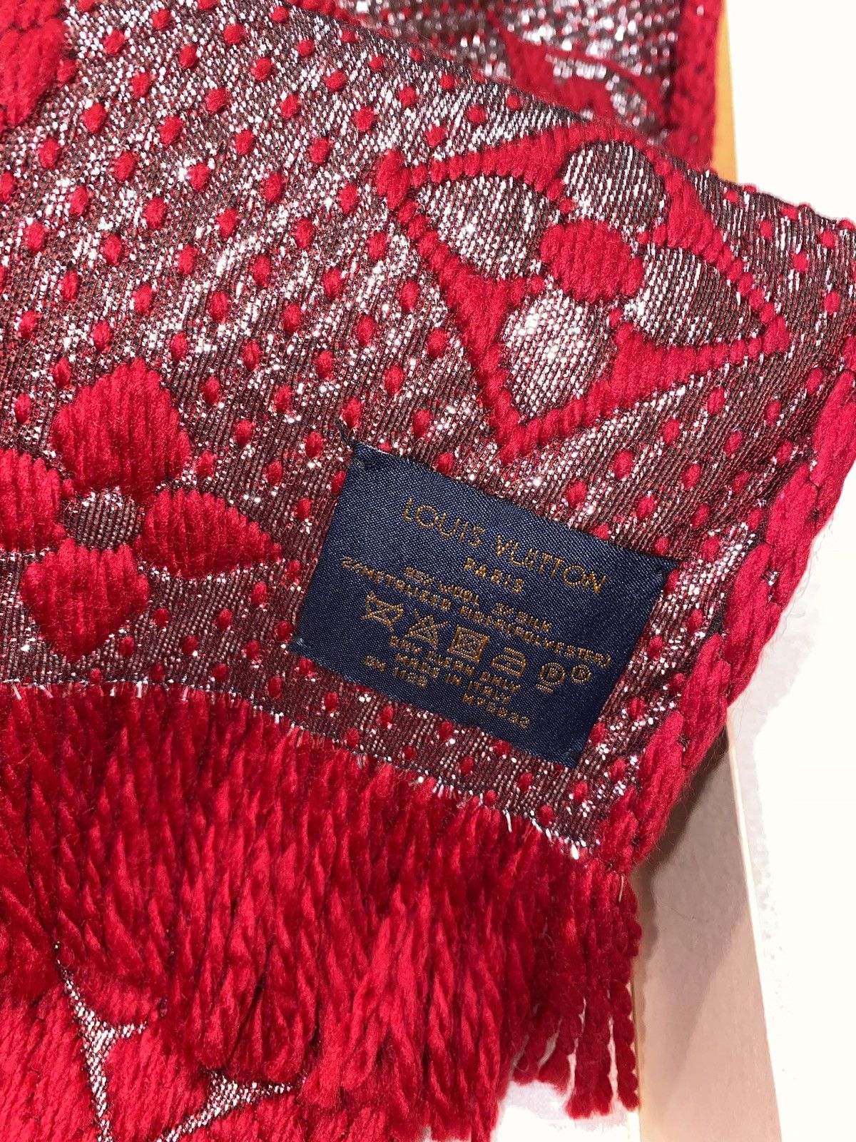 Louis Vuitton Louis Vuitton LOGOMANIA wool/silk scarf Size ONE SIZE - 4 Thumbnail