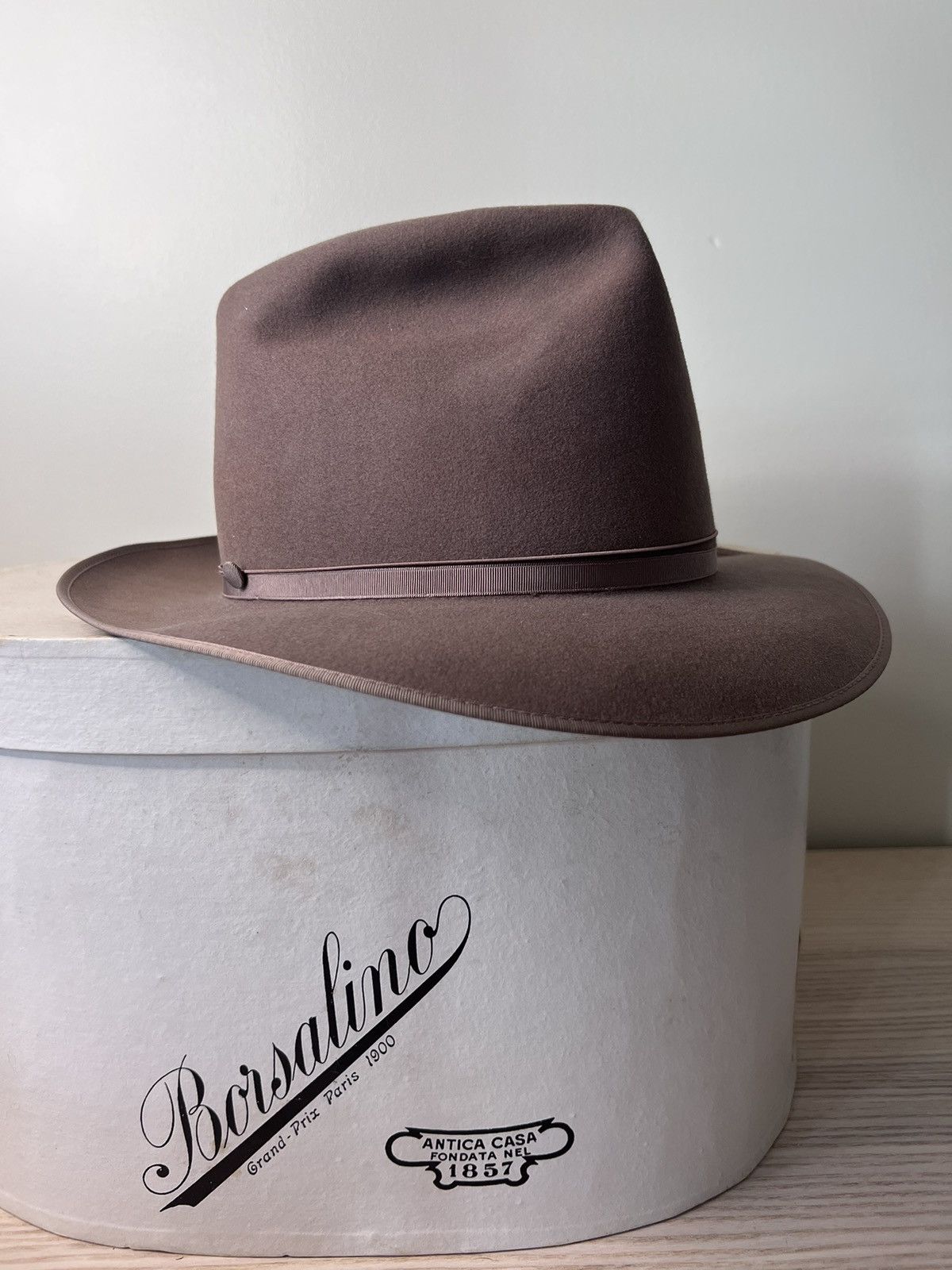 Borsalino Vintage Borsalino Alessandria fedora, 7 1/4, Johnny Depp