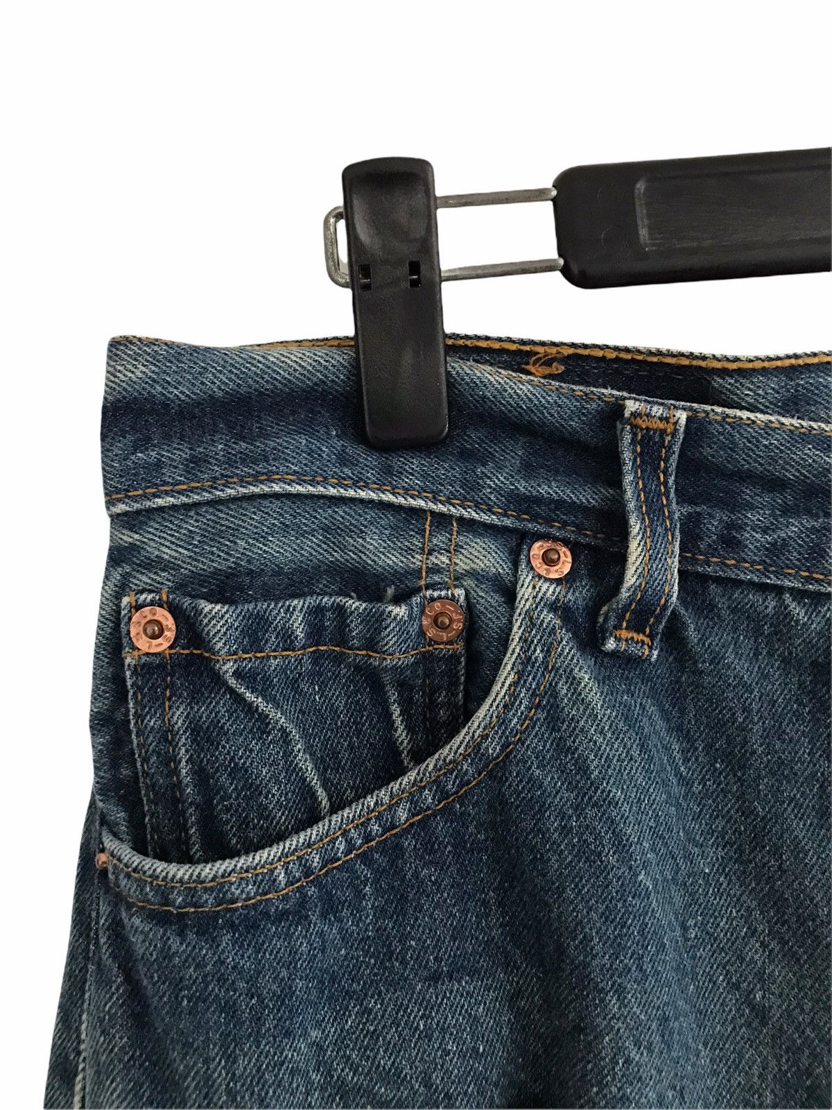 Levi's Vintage Clothing Vintage Levi’s 501 Destroyed Denim Jeans #524 Button Size US 31 - 5 Thumbnail