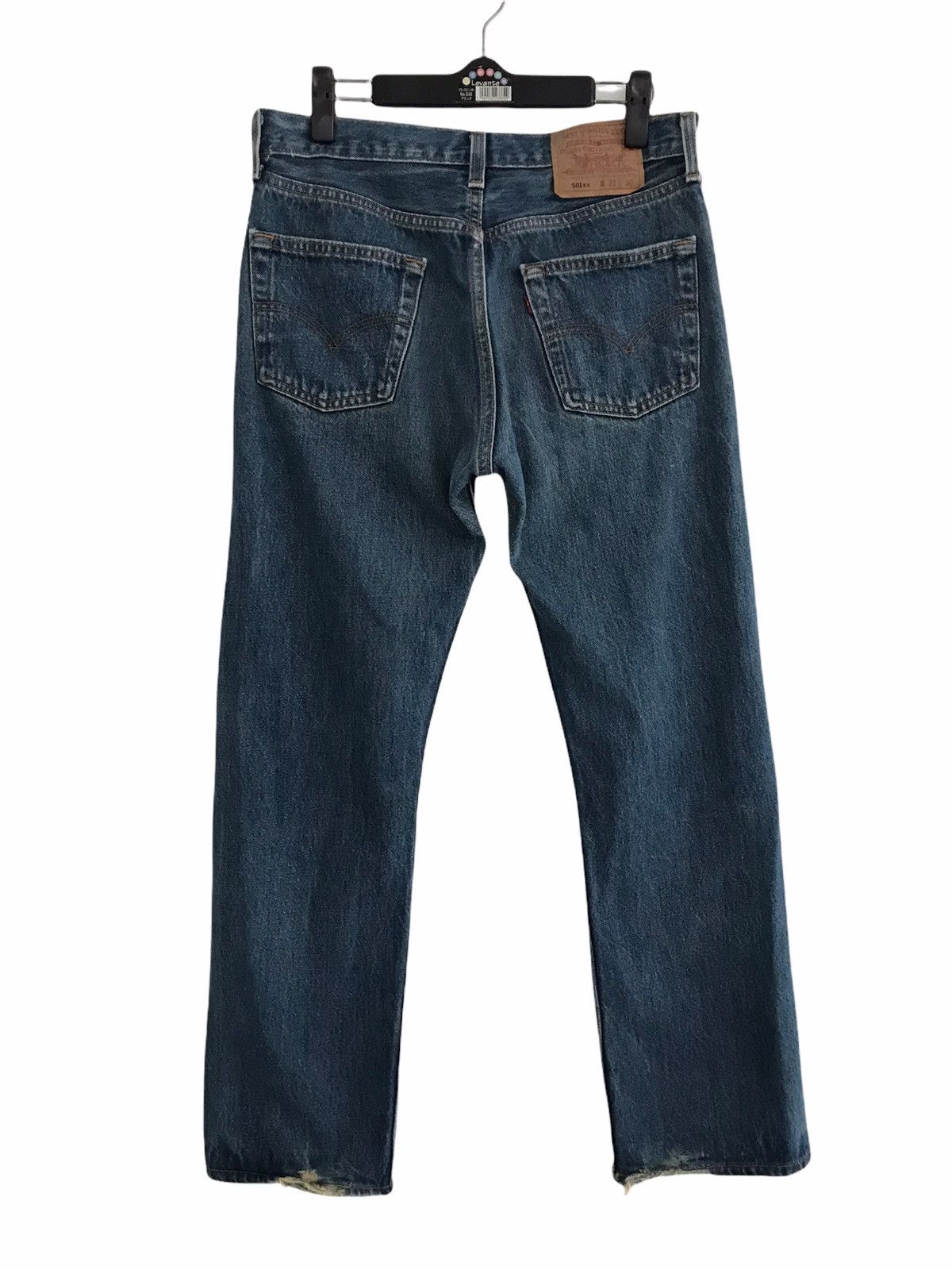 Levi's Vintage Clothing Vintage Levi’s 501 Destroyed Denim Jeans #524 Button Size US 31 - 7 Thumbnail
