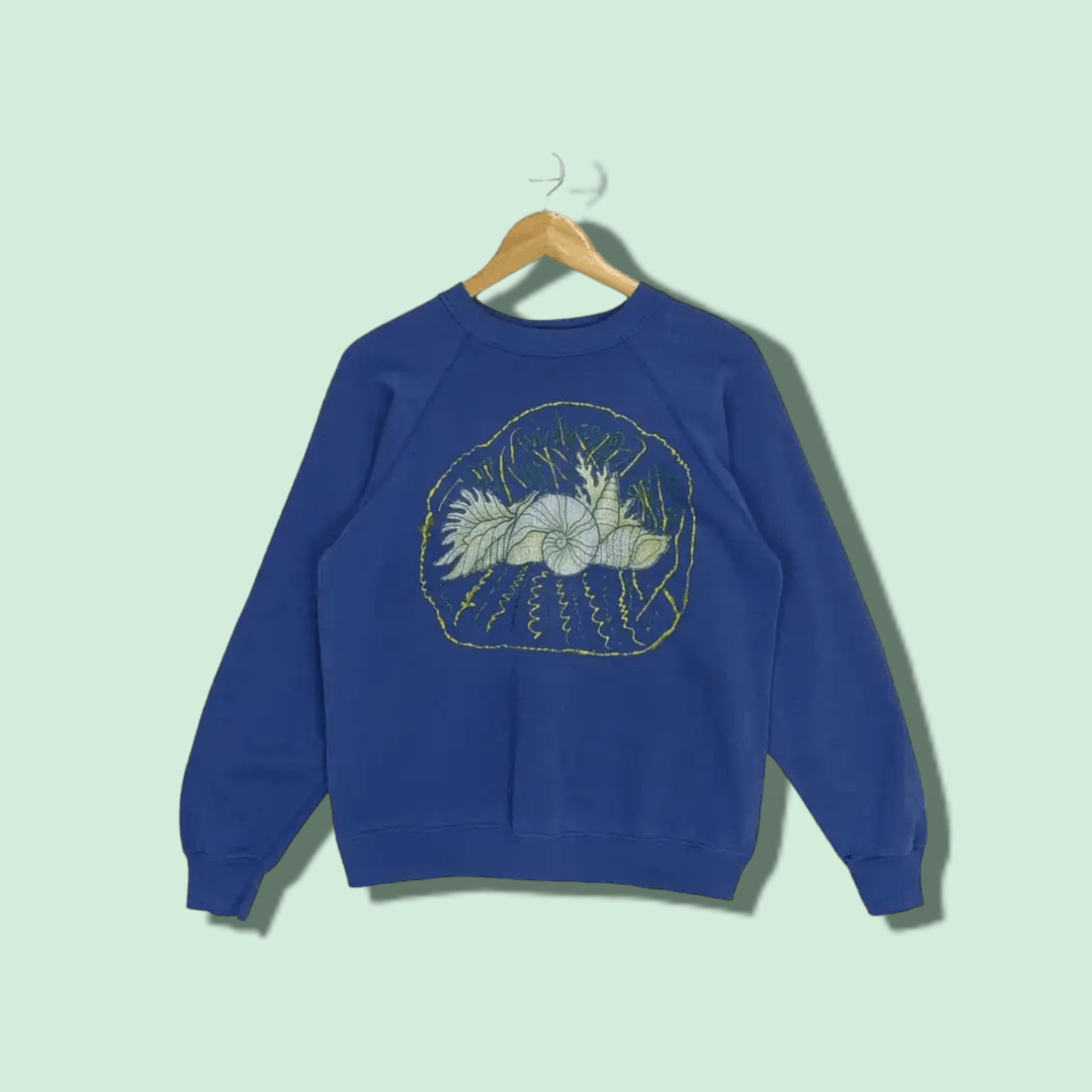 Tultex Vintage 90's TULTEX Snail Animal Graphic Jumper Sweatshirt Size M / US 6-8 / IT 42-44 - 1 Thumbnail