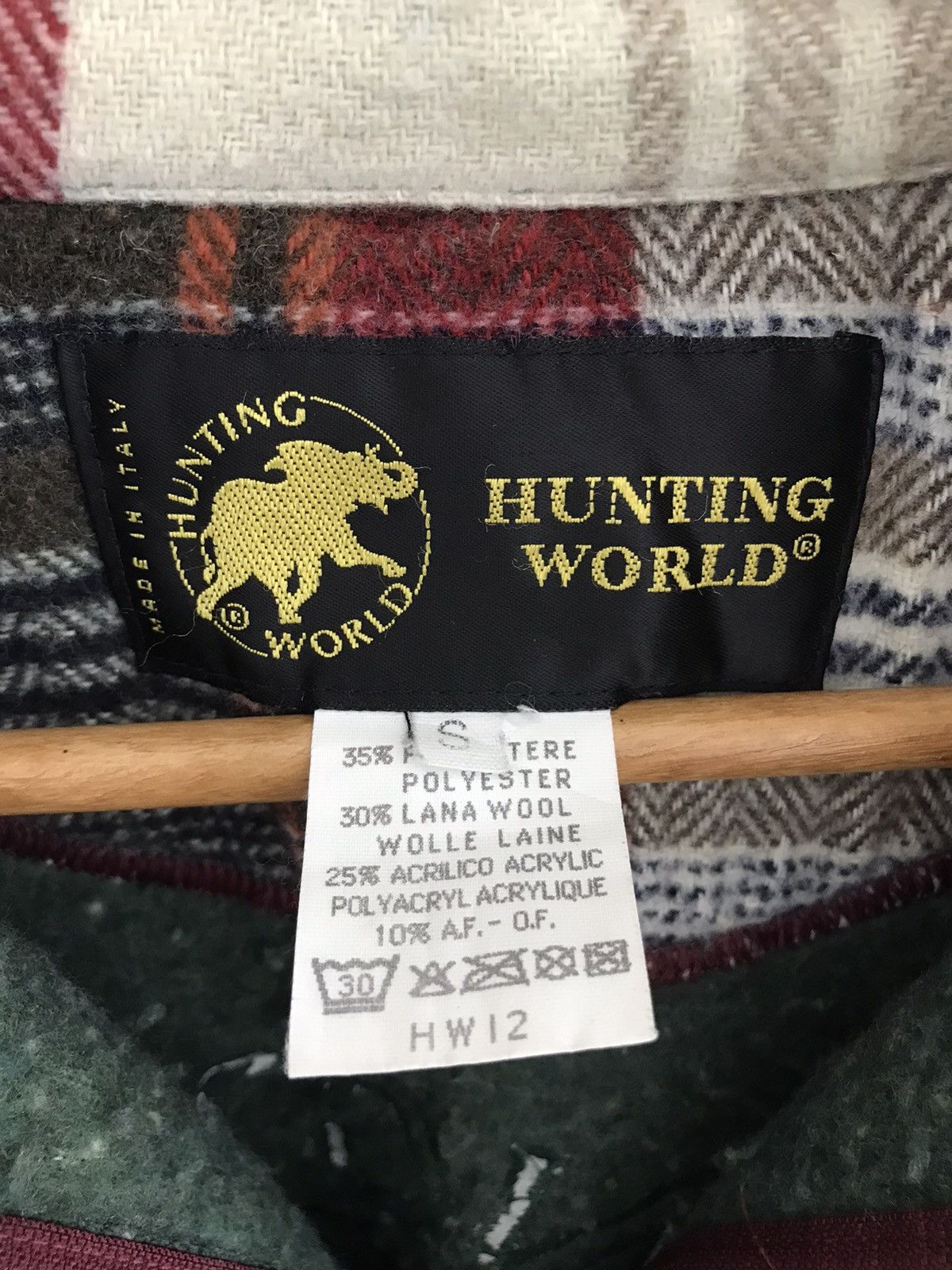 Vintage Hunting World Snowflake Fleece Big Logo Jacket Made In Italy Size US M / EU 48-50 / 2 - 7 Thumbnail