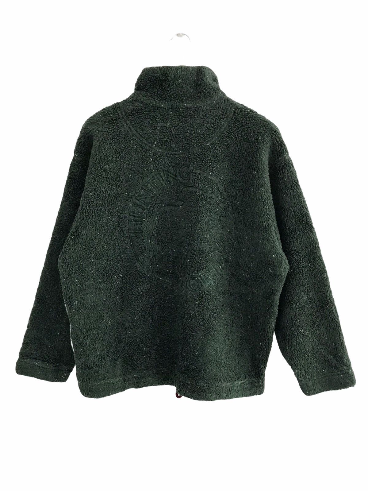 Vintage Hunting World Snowflake Fleece Big Logo Jacket Made In Italy Size US M / EU 48-50 / 2 - 2 Thumbnail