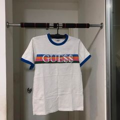 ASAP Rocky x GUESS Ringer Green T-Shirt Size M Medium Gue$$ Originals  Stripes