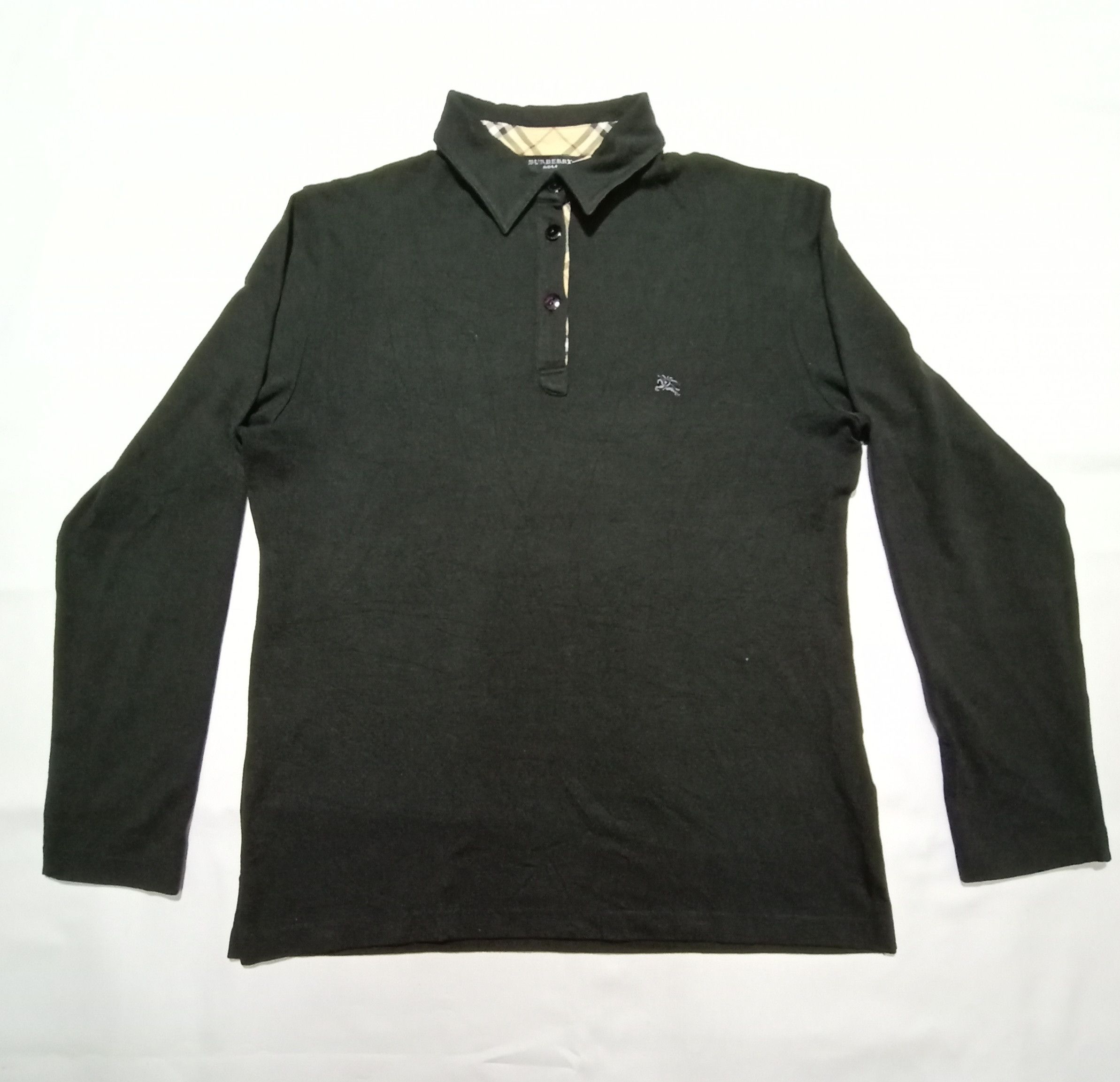 Burberry Burberry Golf Long Sleeve Polo Shirt Embroidery Logo Size S / US 4 / IT 40 - 1 Thumbnail