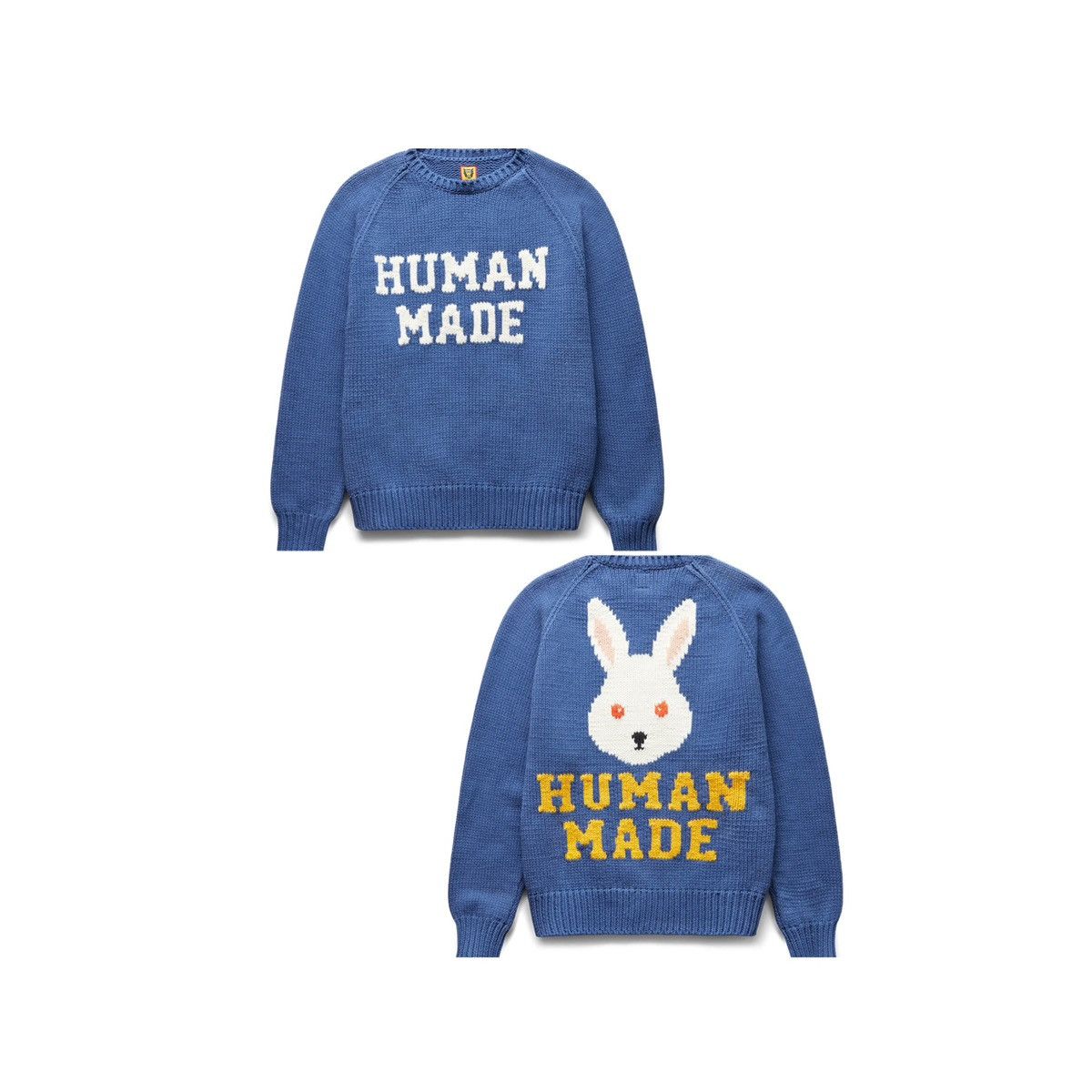 Human Made Human Made Raglan Sleeve Knit Blue | Grailed