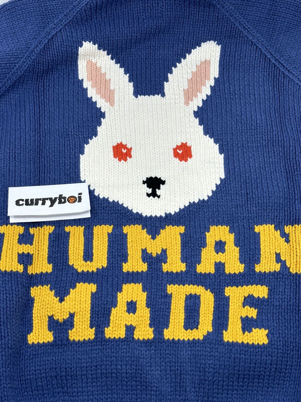 Human Made Human Made Raglan Sleeve Knit Blue Size US XL / EU 56 / 4 - 10 Thumbnail