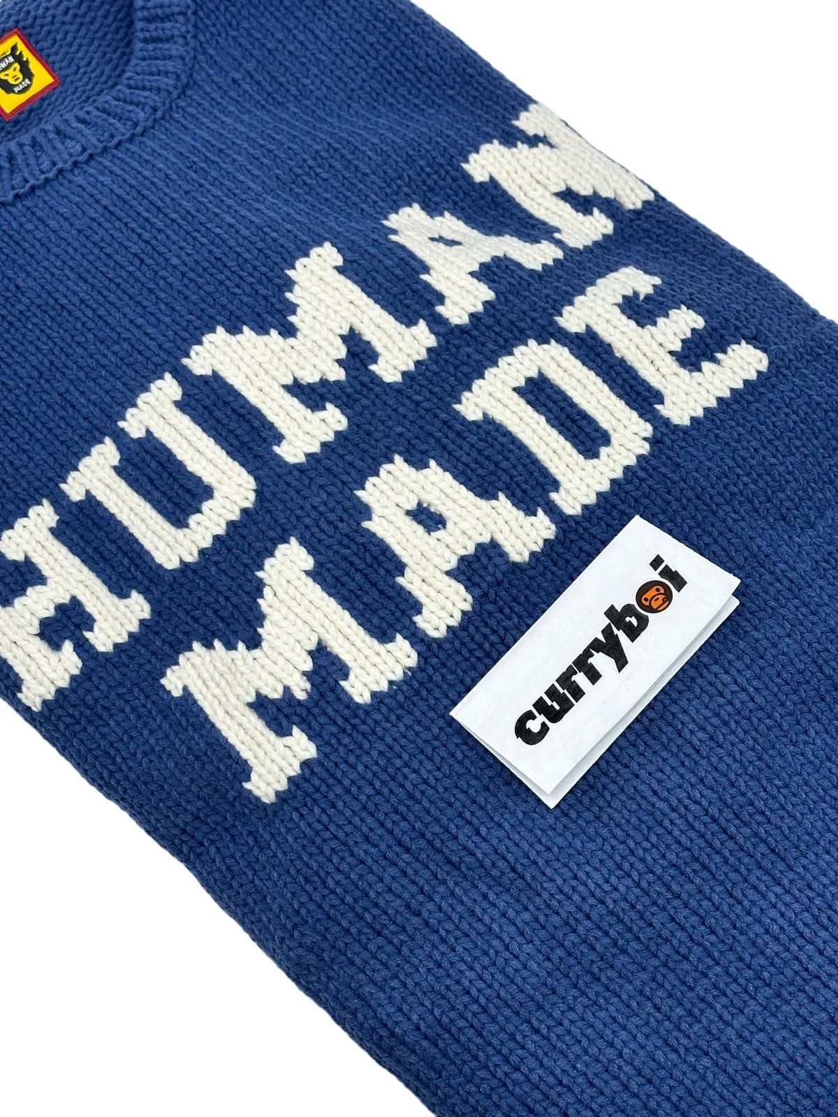 Human Made Human Made Raglan Sleeve Knit Blue Size US XL / EU 56 / 4 - 8 Thumbnail